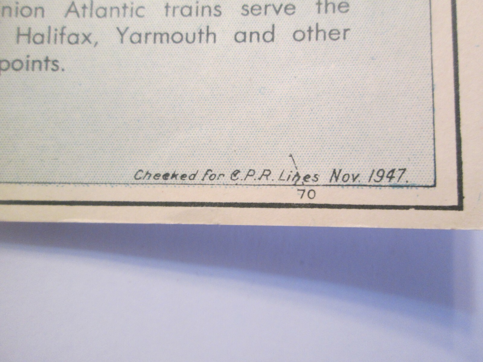 Canadian Pacific Railway Lines in canada Map 1947