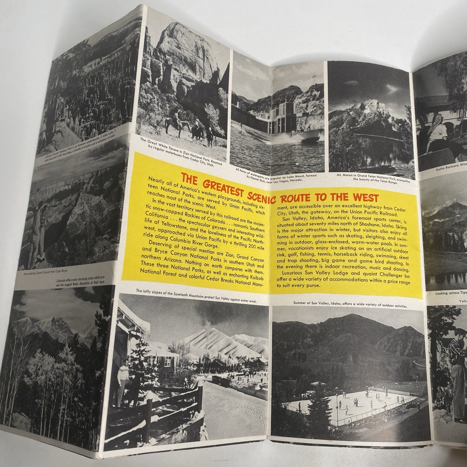 1956 UNION PACIFIC RAILROAD United States Map Train Connections Photos History