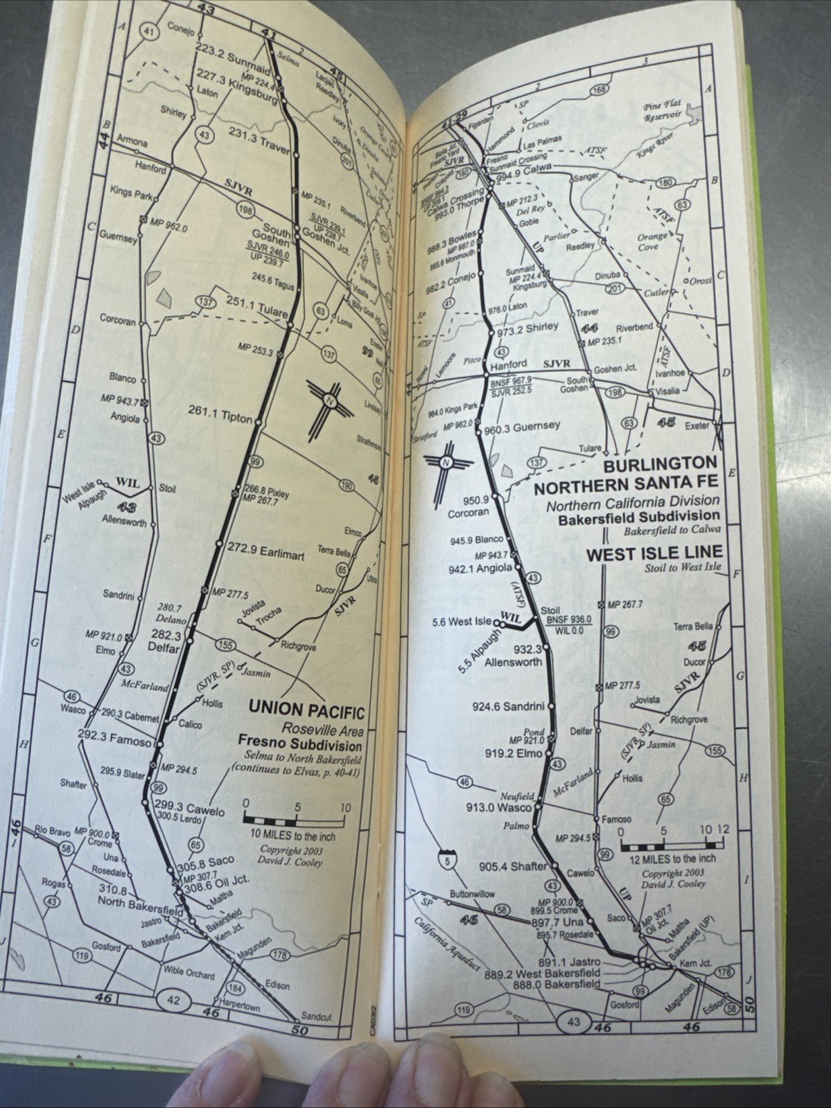 2005 California Railroad Map Pocket Guide. All The State Including Station Index
