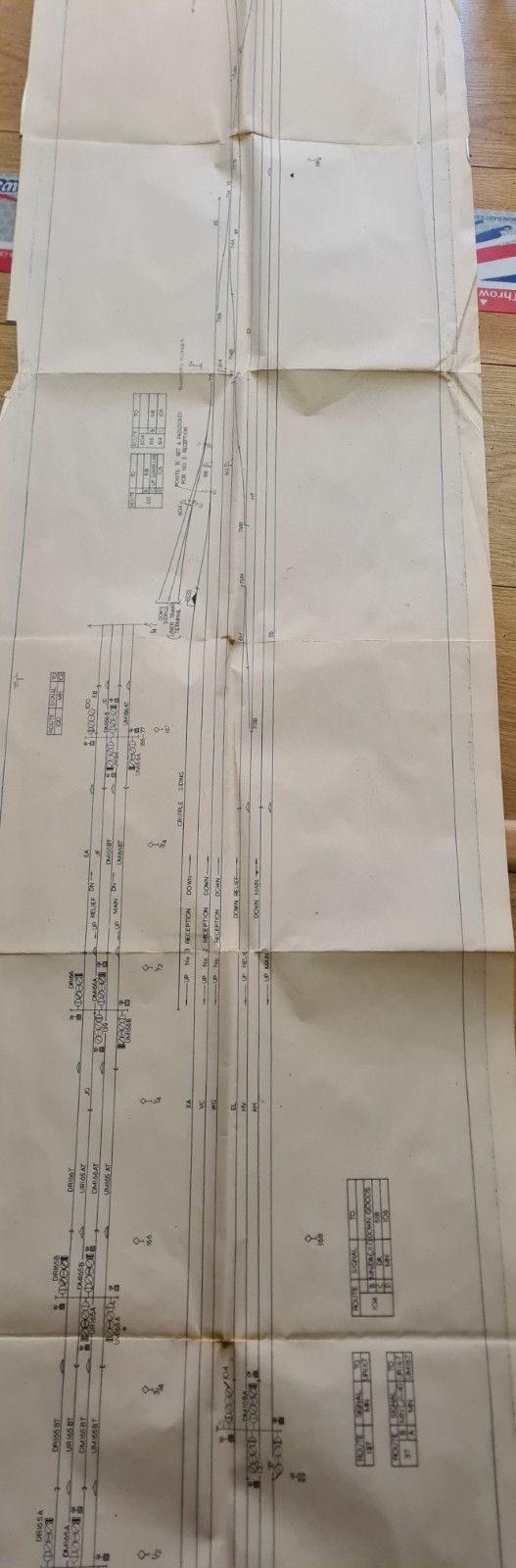 Rumney Cardiff Wales Railway plans – 1967 – Interlocking System Locking Sketch