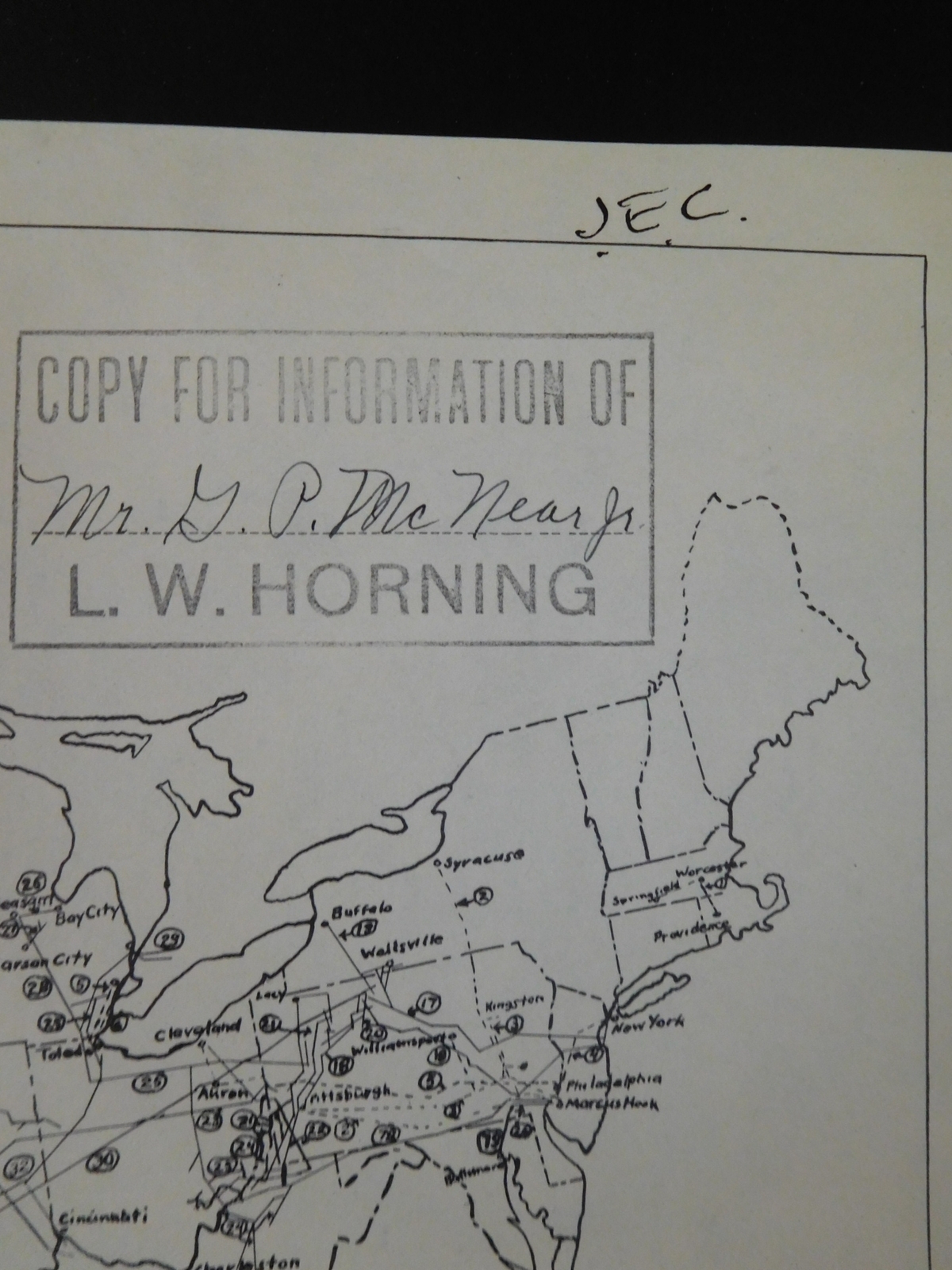 Map Trunk Pipe Lines in the United States May 1937
