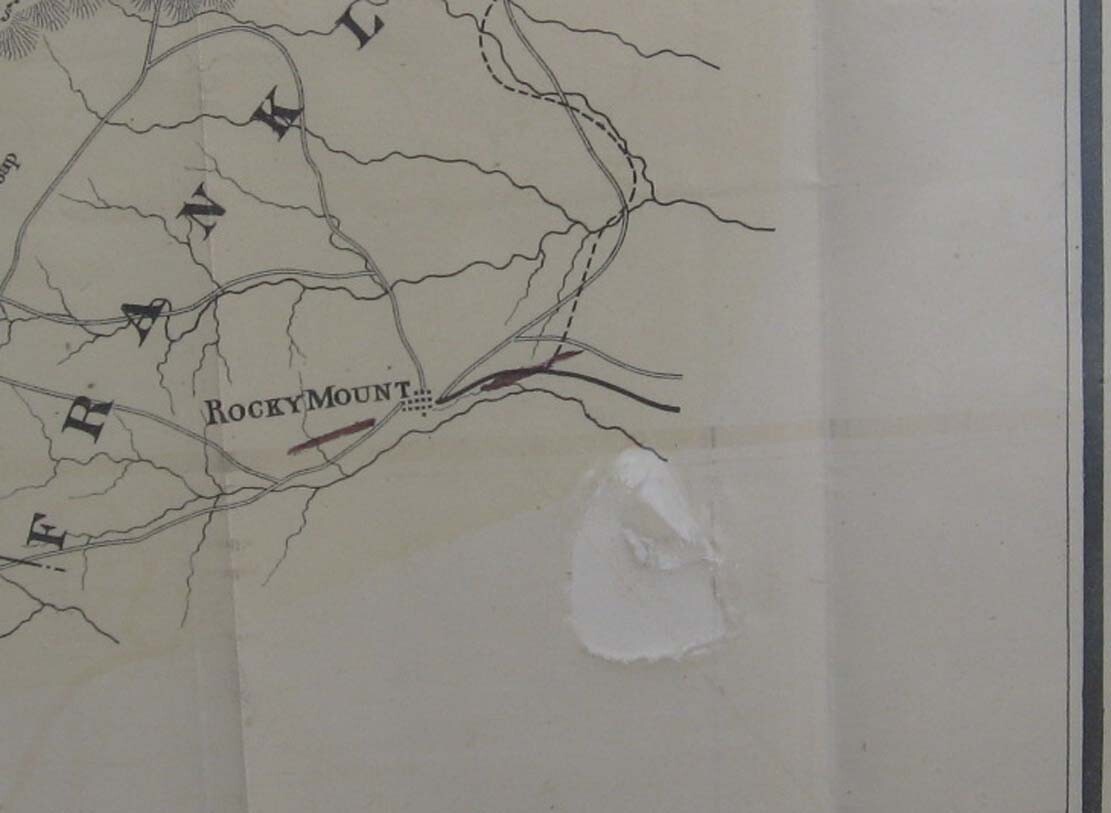 1883 SOUTH WEST VIRGINIA VA MINERAL RESOURCE RAILWAY MAP C R BOYD