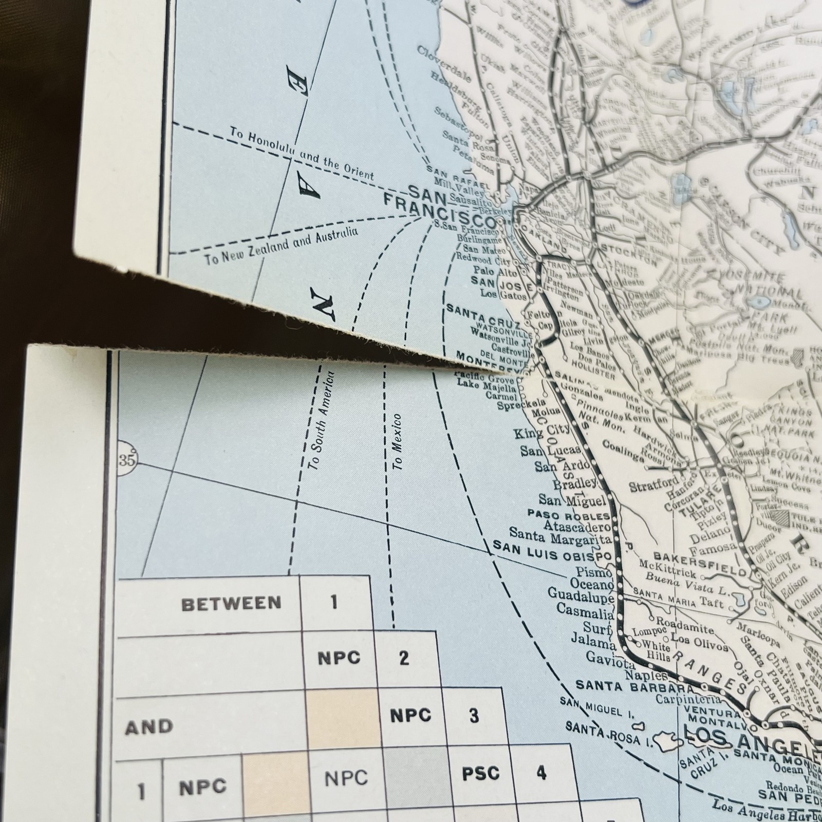 Union Pacific Railroad 1950 Freight Rate Map Vintage Collectible Ephemera
