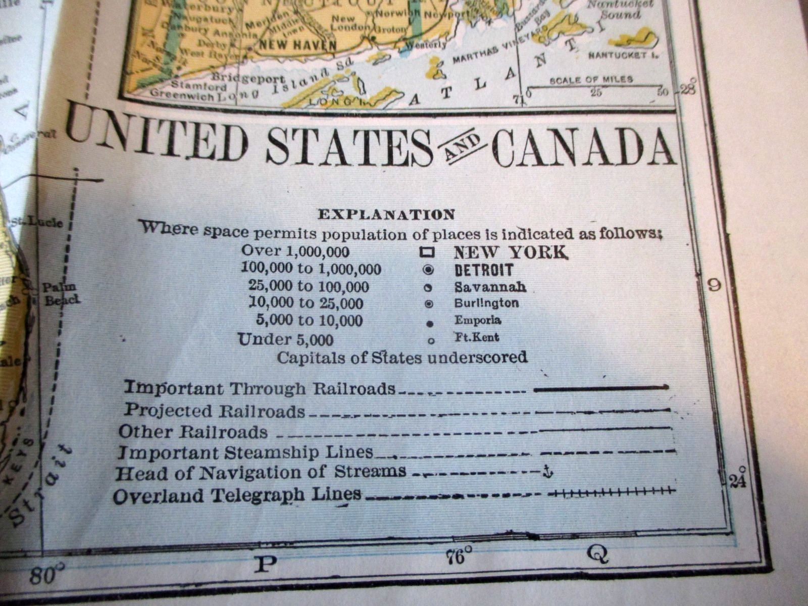 1906-UNITED STATES & CANADA HAMMONDS RAILROAD MAP & 1904 MEXICO HAMMONDS MAP-21″