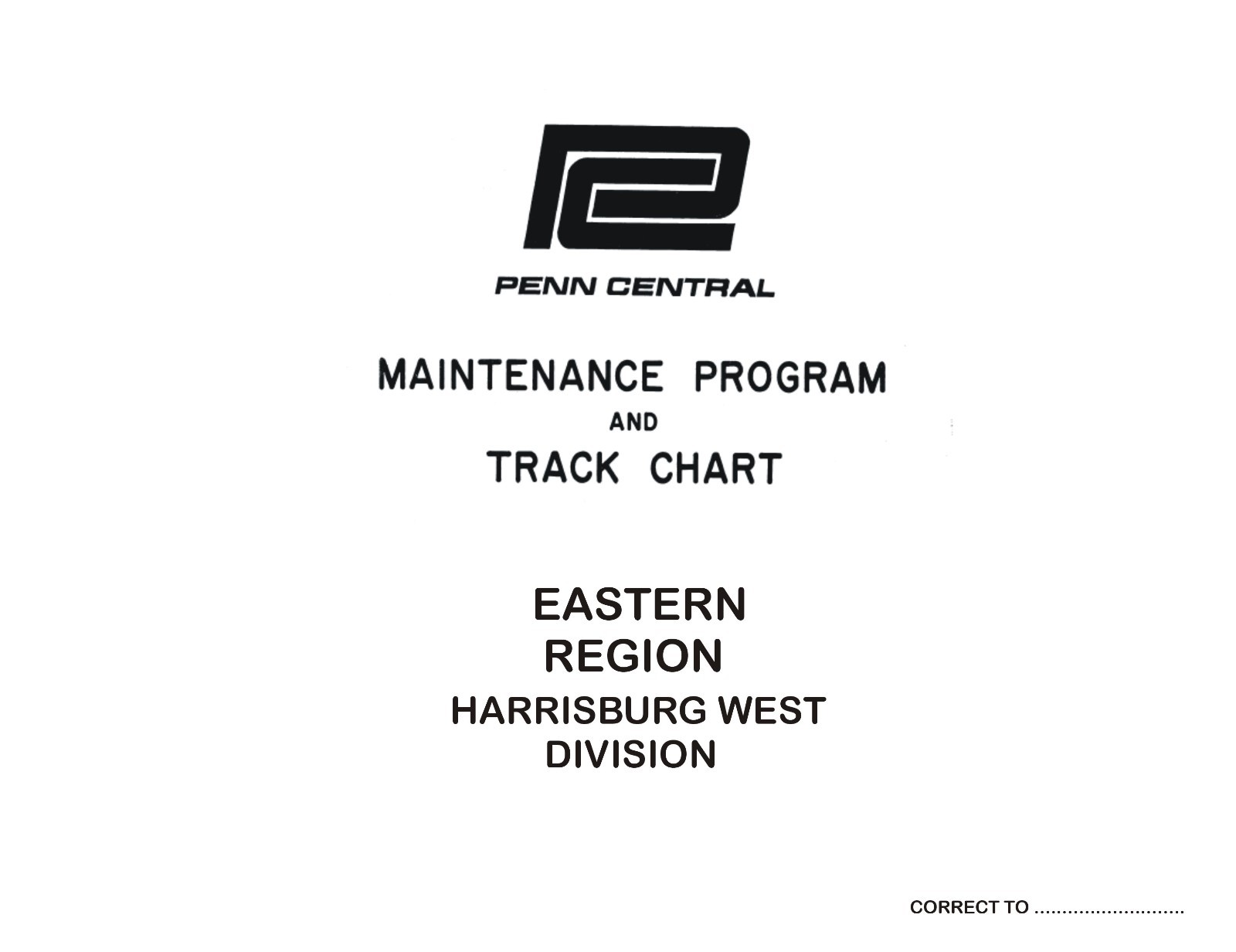 Penn Central 1972 Harrisburg West Div Track Chart PDF Pages on DVD – New Listing