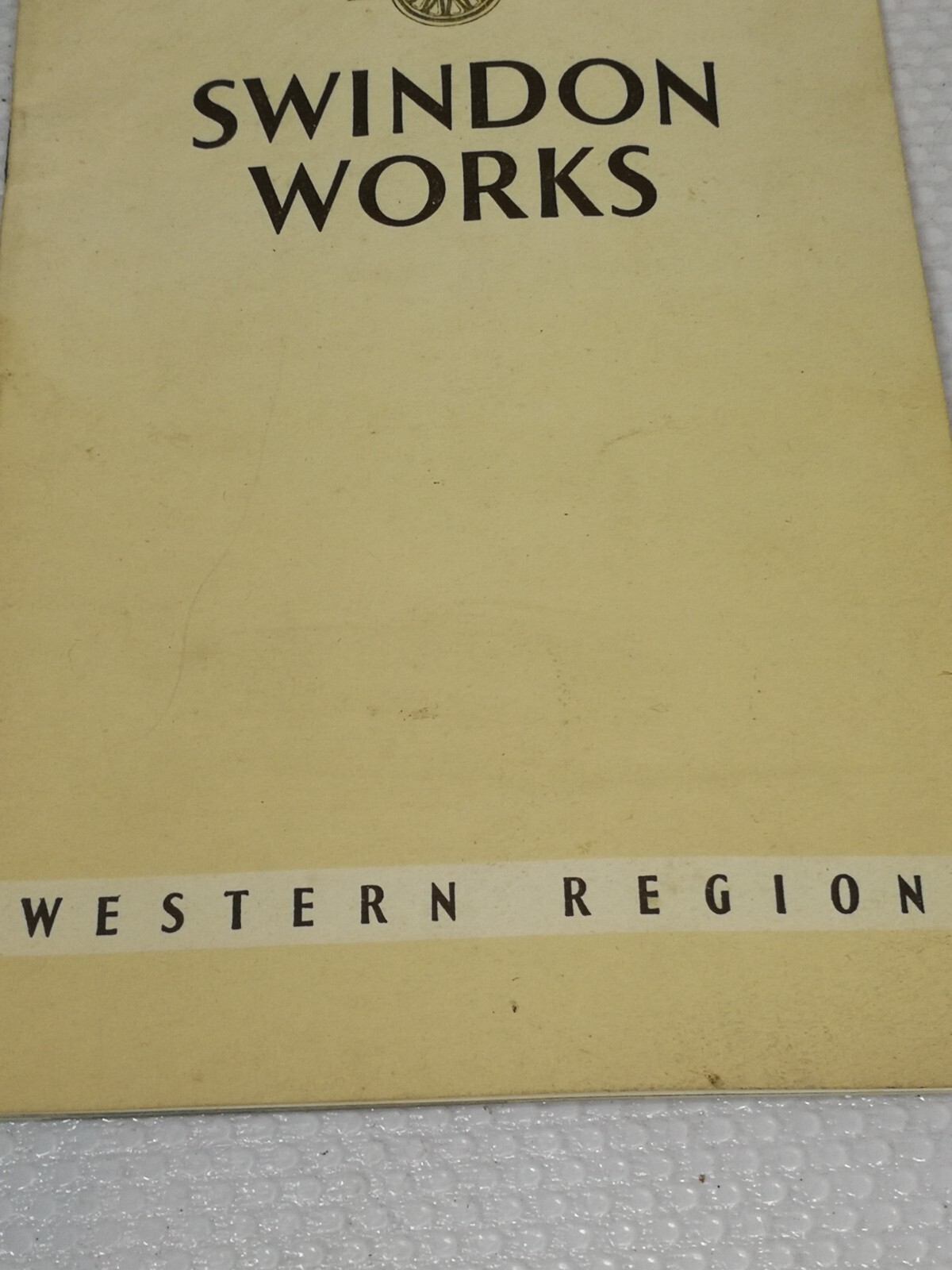 Swindon railway works western region guide book