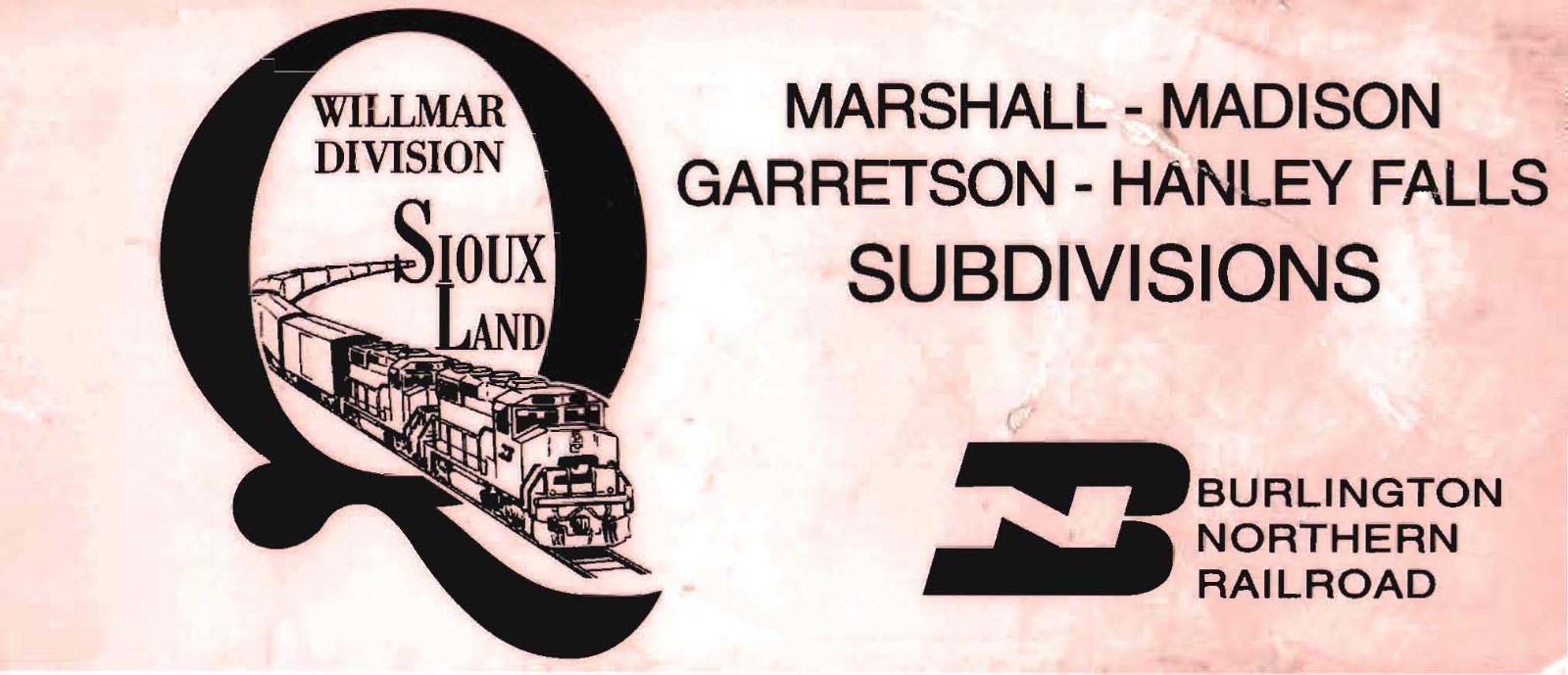 Burlington Northern 1990’s Wilmar Industry Spotting Guide SPINS PDF Pages on DVD