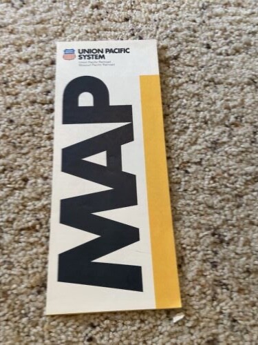 Union Pacific Railroad 1984 System Map  (Union Pacific RR / Missouri Pacific RR}