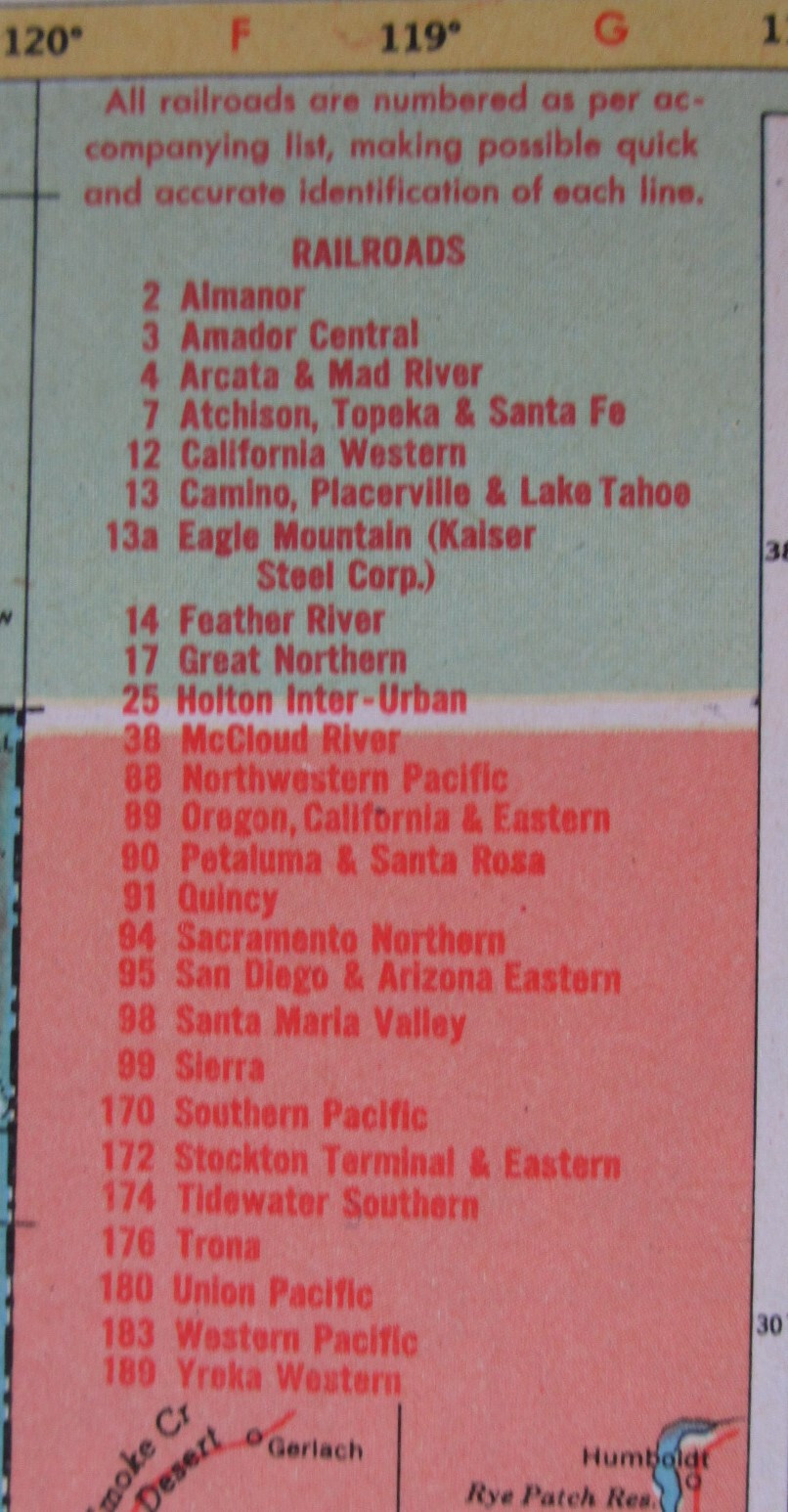AR CA 1952 ARKANSAS RAILROAD Map. FORDYCE & PRINCETON RR ~or~ CALIFORNIA