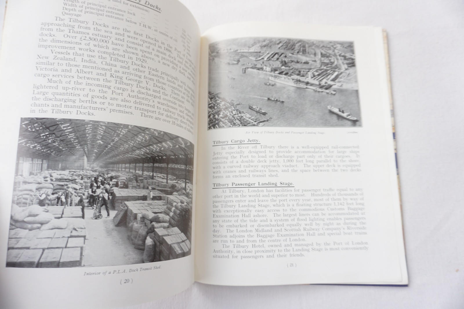 1936 Port of London Publicity Book & Map of Docks River Thames India Tilbury