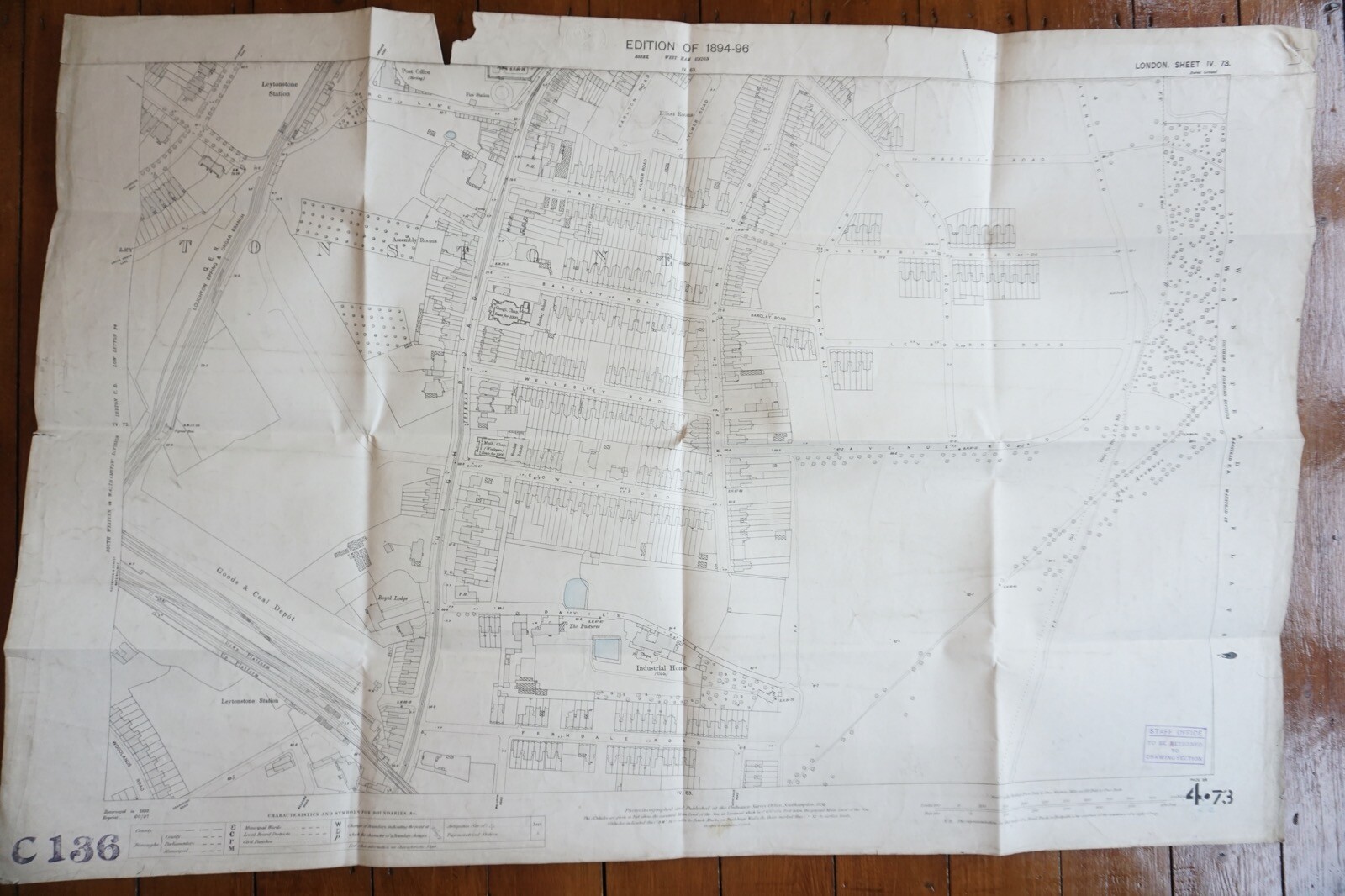 1894 GER Loughton Epping & Ongar Branch Tramway Railway OS Railway Map