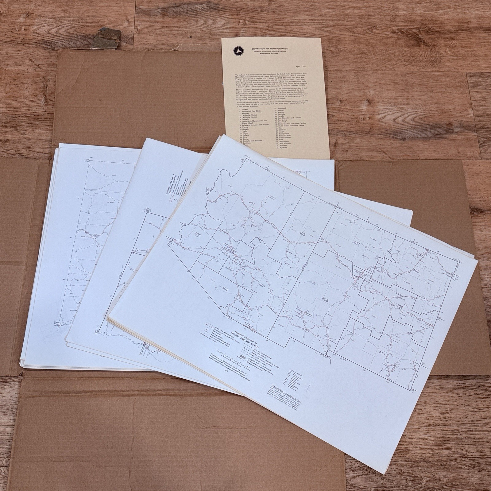 Rare 1975 Prince Lithograph Federal Railroad Atlas (80 Map Collection)