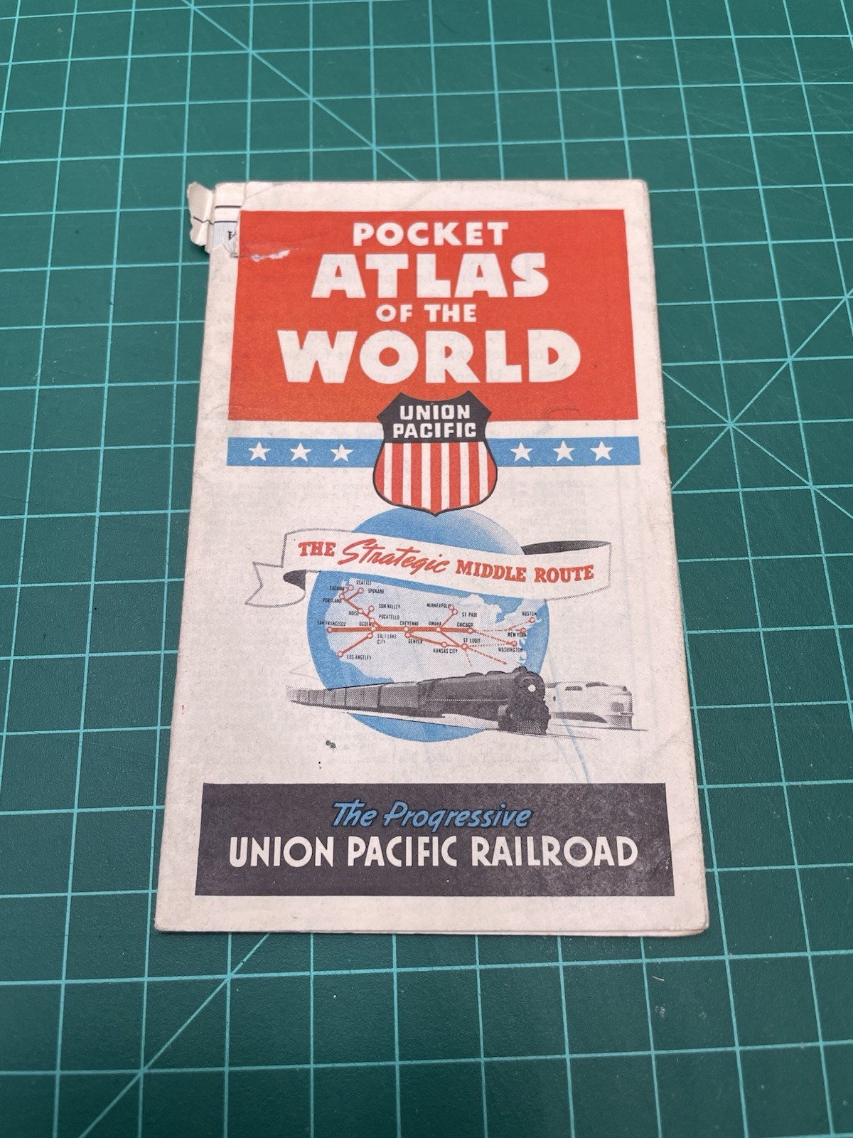 Union Pacific Railroad Pocket Atlas of the World Strategic Middle Route Omaha NE