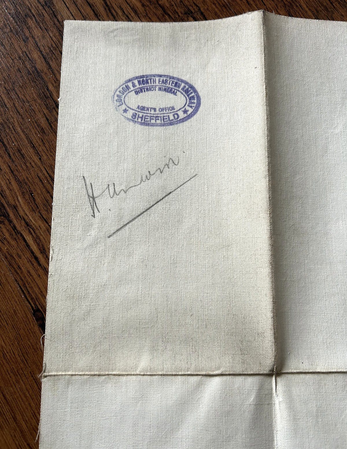 LNER Colliery Railway Map Linen 1936 Yorks Notts Derbys Lancs Cheshire N Wales