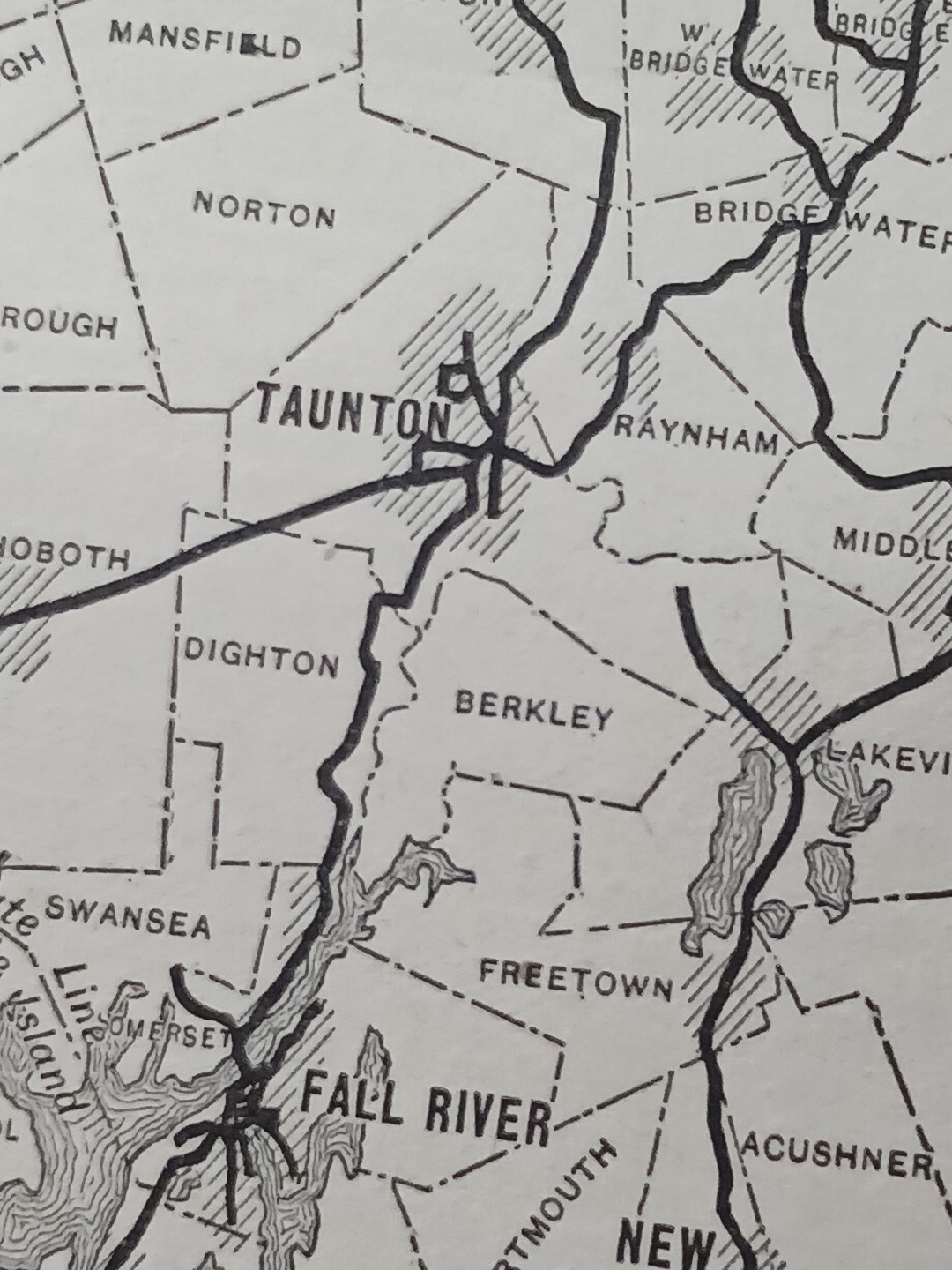 1905 Map BOSTON NORTHERN & OLD COLONY STREET RAILWAY COMPANY Massachusetts