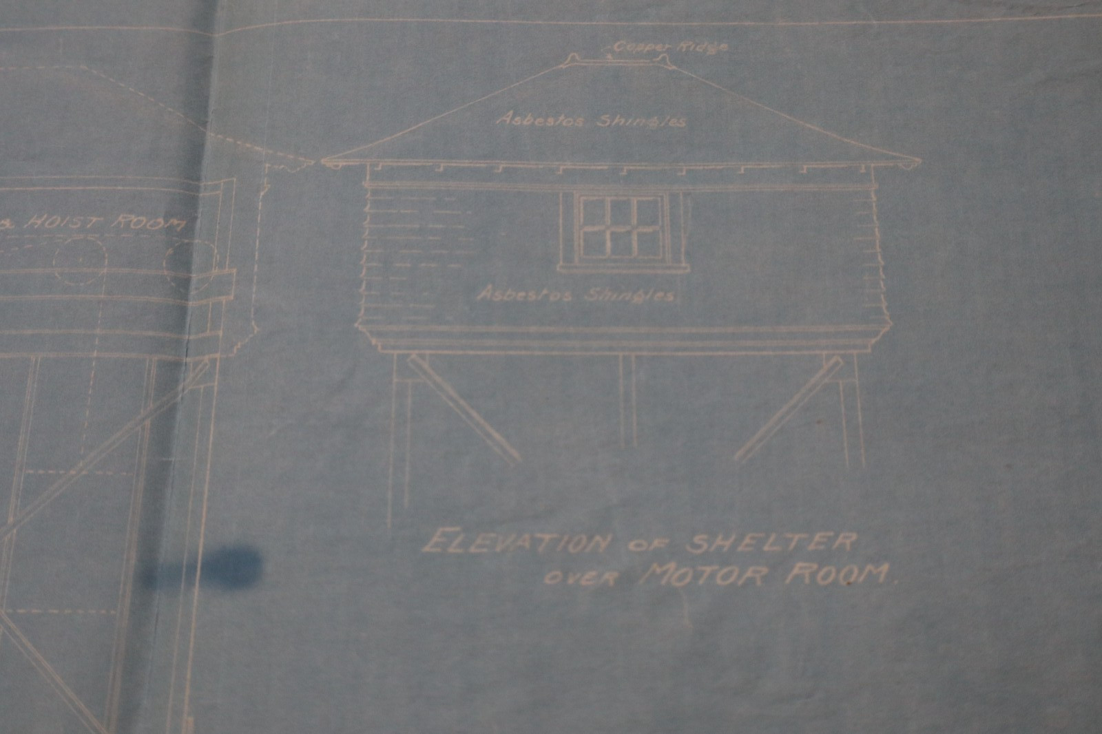 LVRR Sketch Baggage Elevator for Passenger Station Allentown, Pa 1908