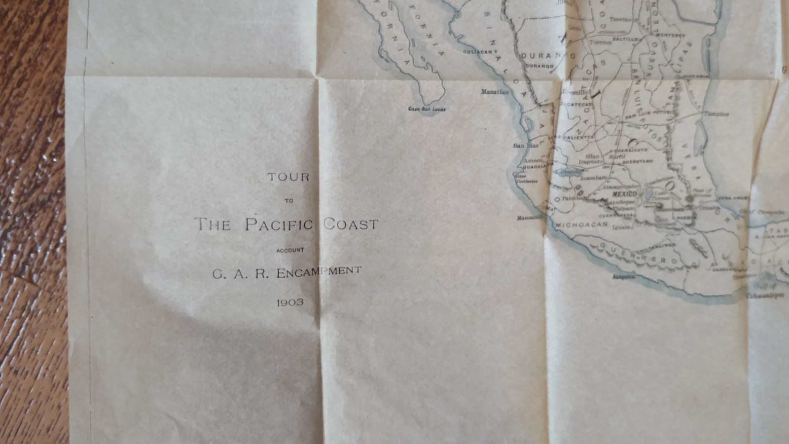 1903 Civil war GAR Books West Coast Yellowstone PRR Pennsylvania Railroad Map !