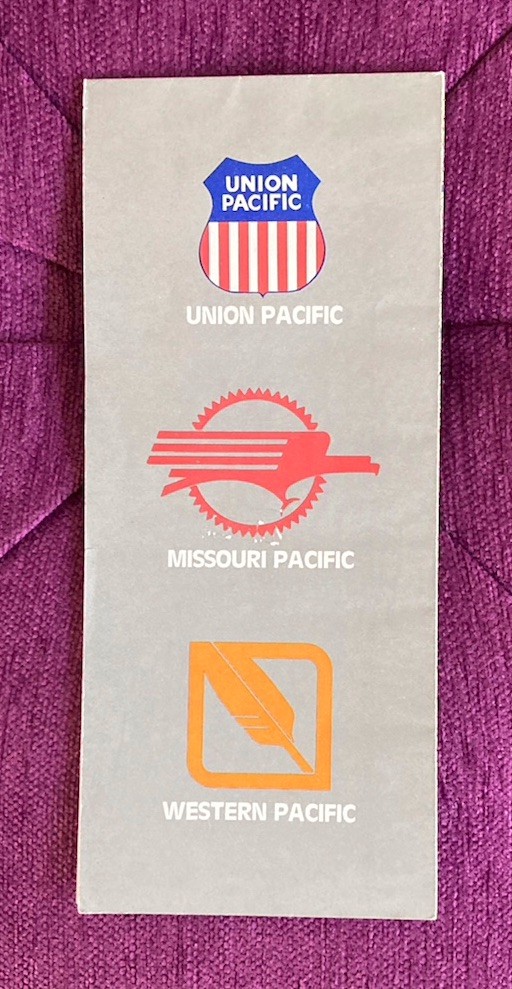 Union Pacific/Missouri Pacific/Western Pacific Map(undated, ca 1980’s?)