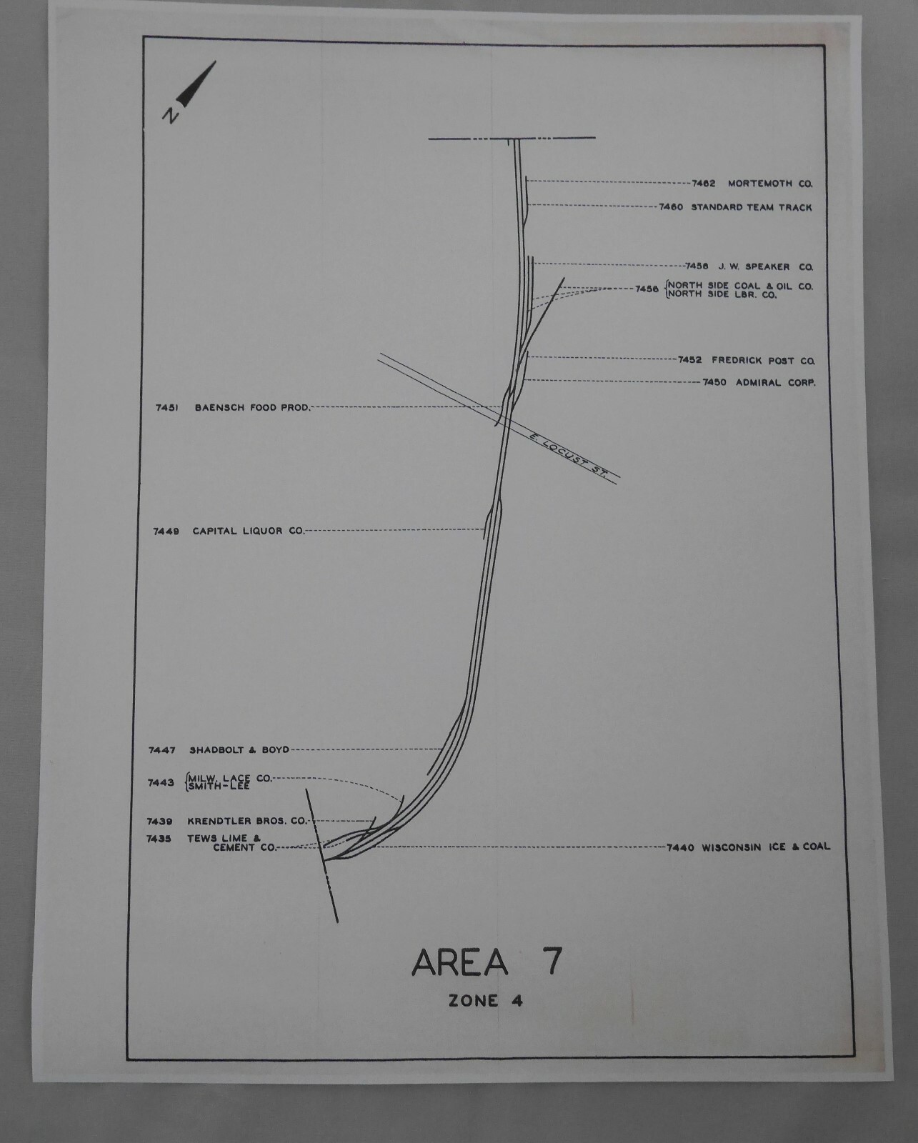 CMSTP&P Milwaukee Road SideTrack, 12 Individual Maps Detailing Business Tracks