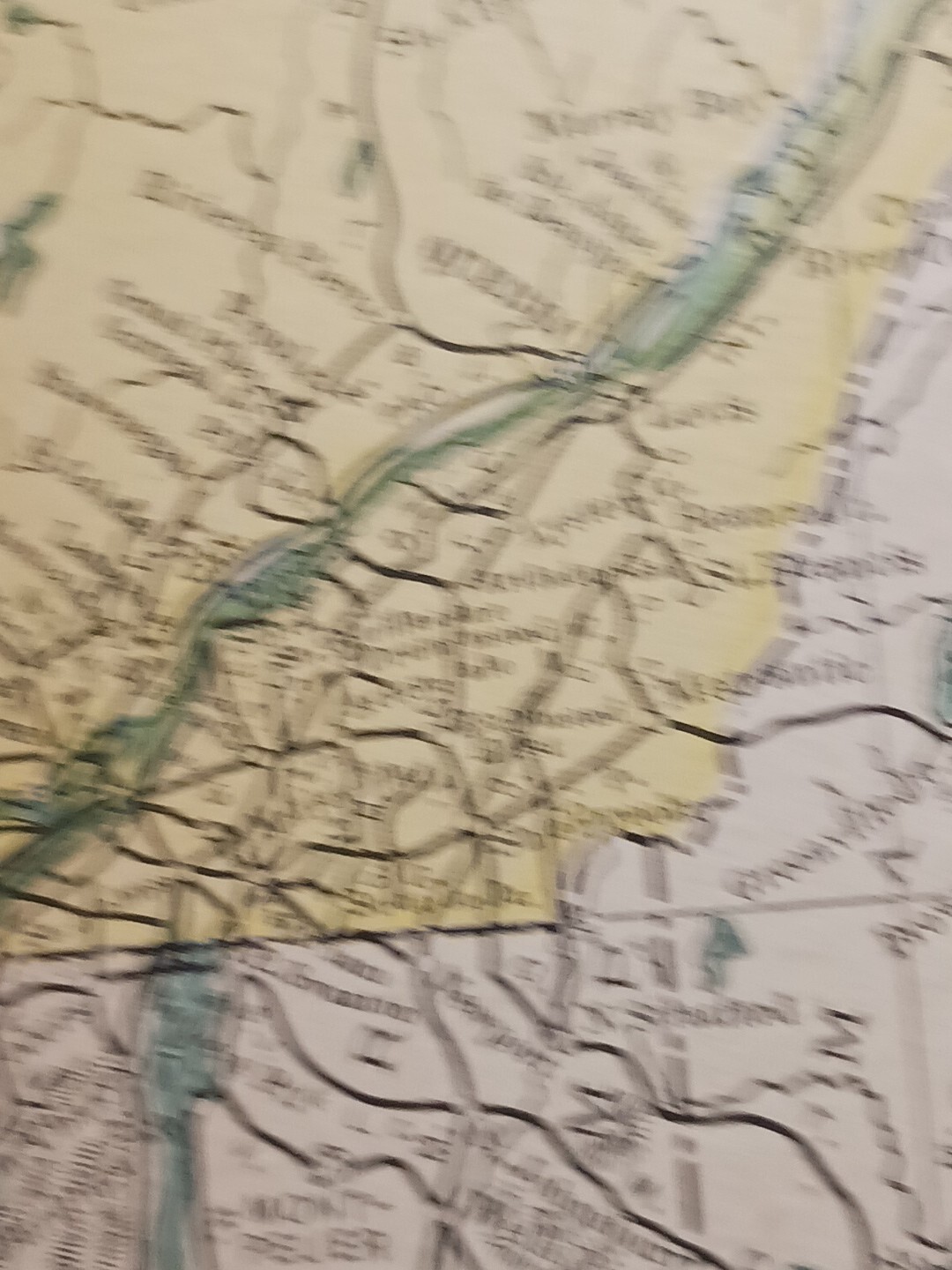 1902 Train Route Map Eastern Canada Railroad All Lines Station Towns 11×9″ Dated