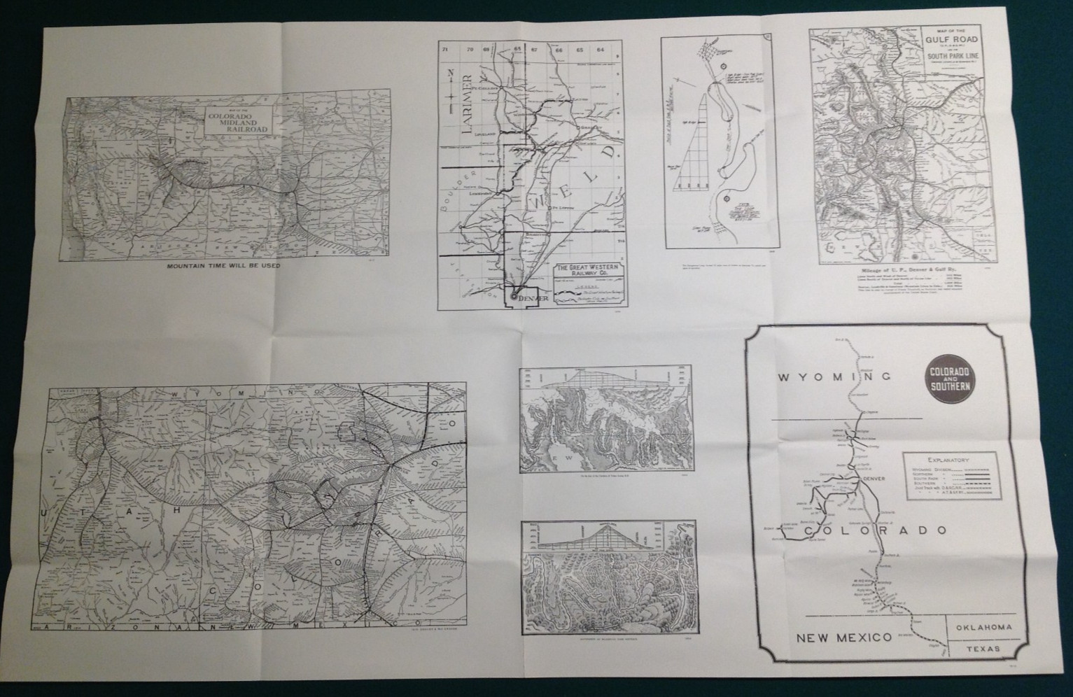 2 Colorado Railroad Maps Railway Society Historical Routes & Cumbres & Toltec