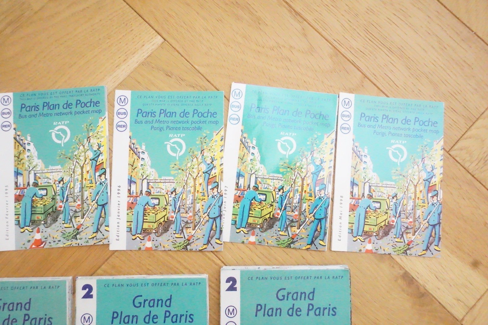 Paris France Francais RAPT SNCF Railway Bus Tram Map Collection Ref D