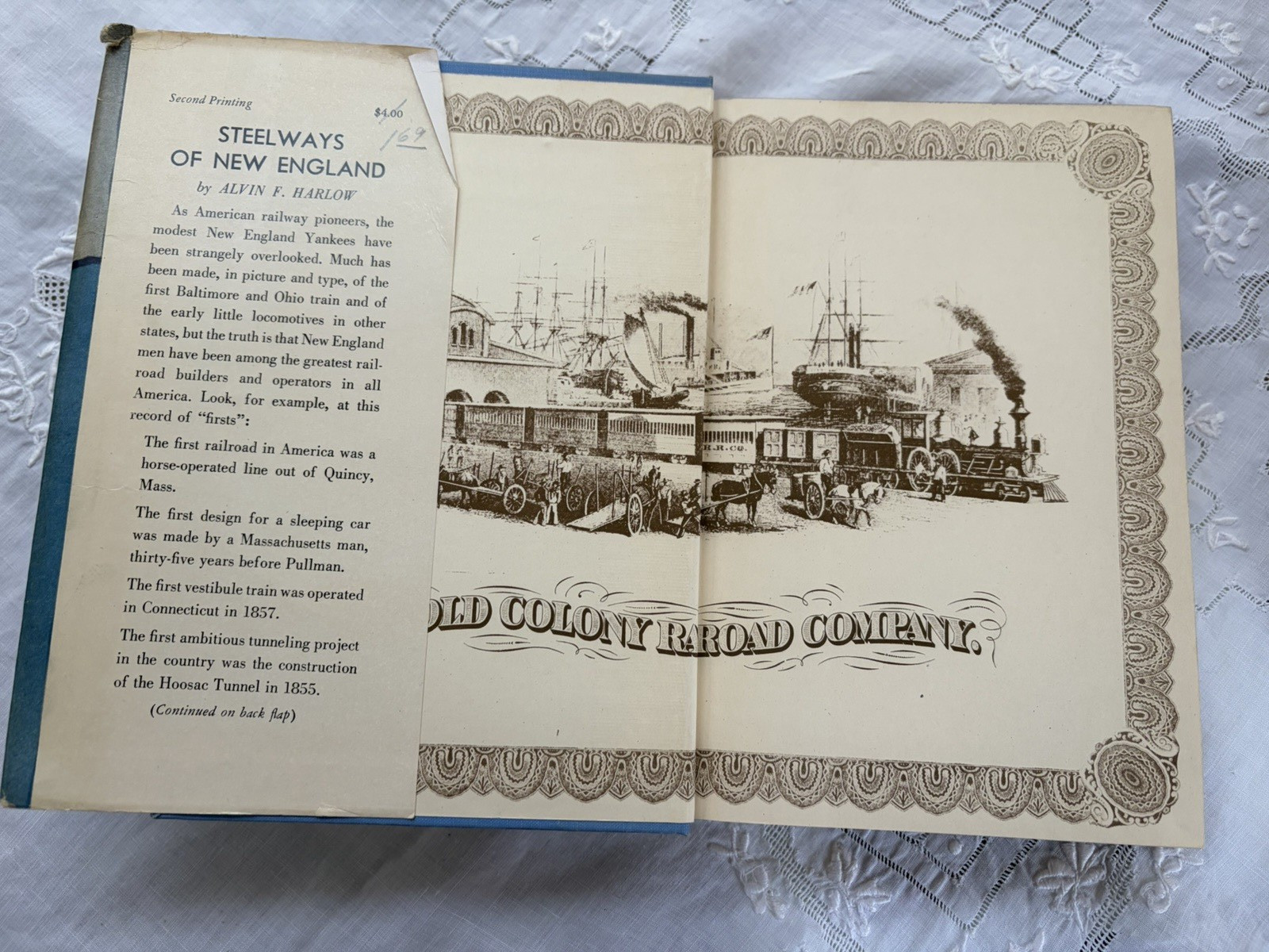 2 Book lot Steelways of New England & Pioneer Railroad Chicago NW System HB DJ