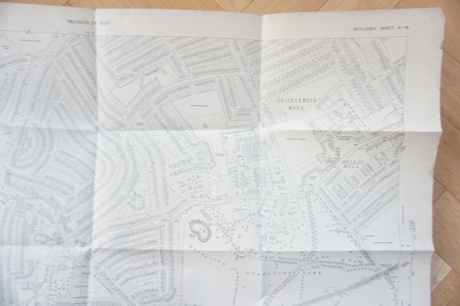 1936 Neasden Church End London LNER Railway OS Railway Map