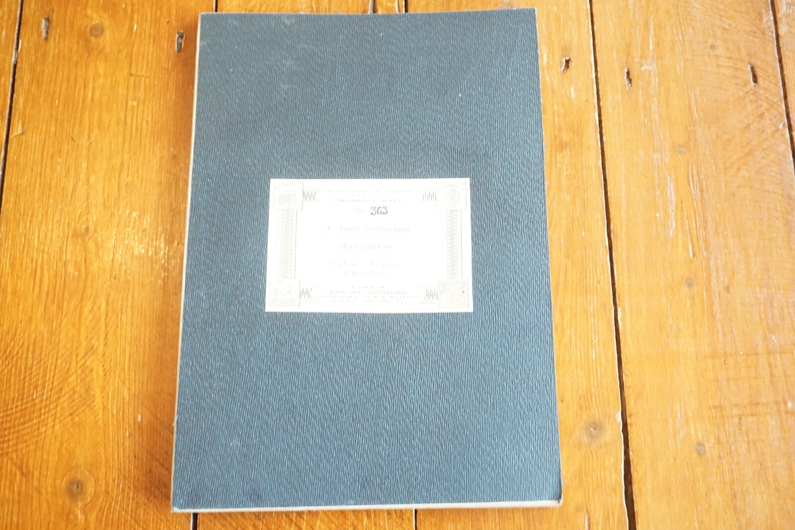 1902 Rodington Upton Magna Shropshire Stanford Ordance Railway Linen Map