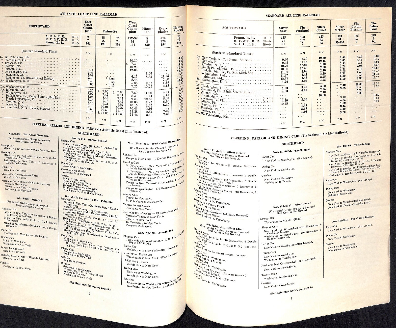 1954 Pennsylvania Railroad Passenger Traffic Department System Notice 8pp Scarce