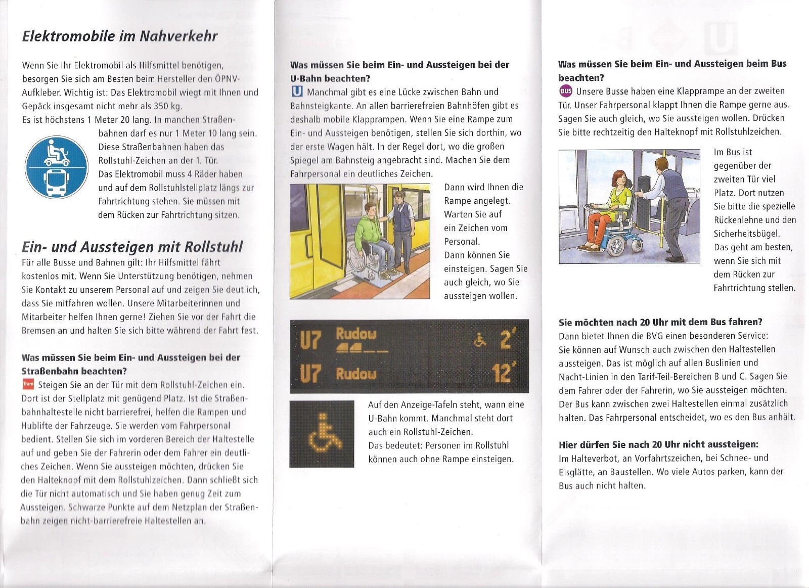 BVG Berlin Barrierefrei – Public Transport Map – Step Free Access – Germany 2024