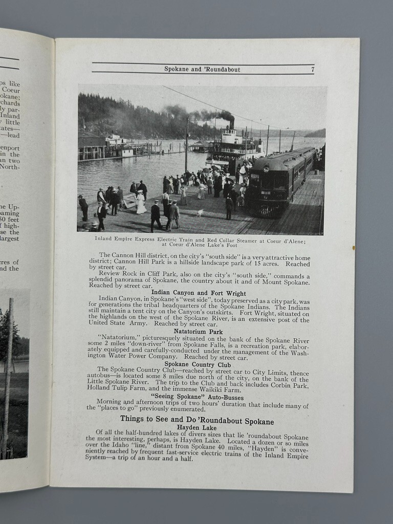 1910 GREAT NORTHERN RAILWAY Railroad WESTERN TRIPS Eastern People Advertising