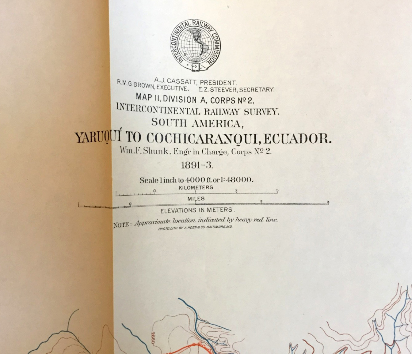 1895 INTERCONTINENTAL RAILWAY SURVEY – Over 100 MAPS & Profiles – South America