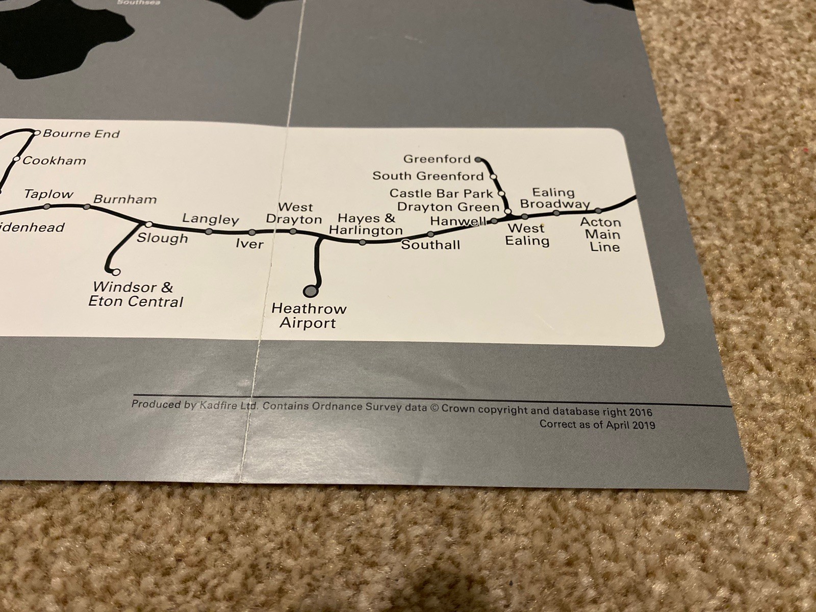 GWR Network Map 2019