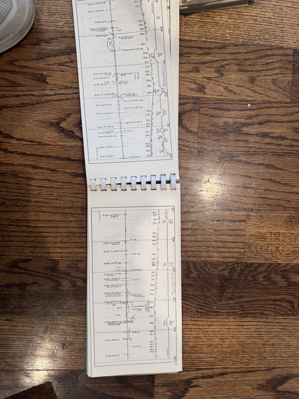 ATSF Santa Fe Track Chart Binder 3 1972 Emporia Dodge City Newkirk South Shawnee