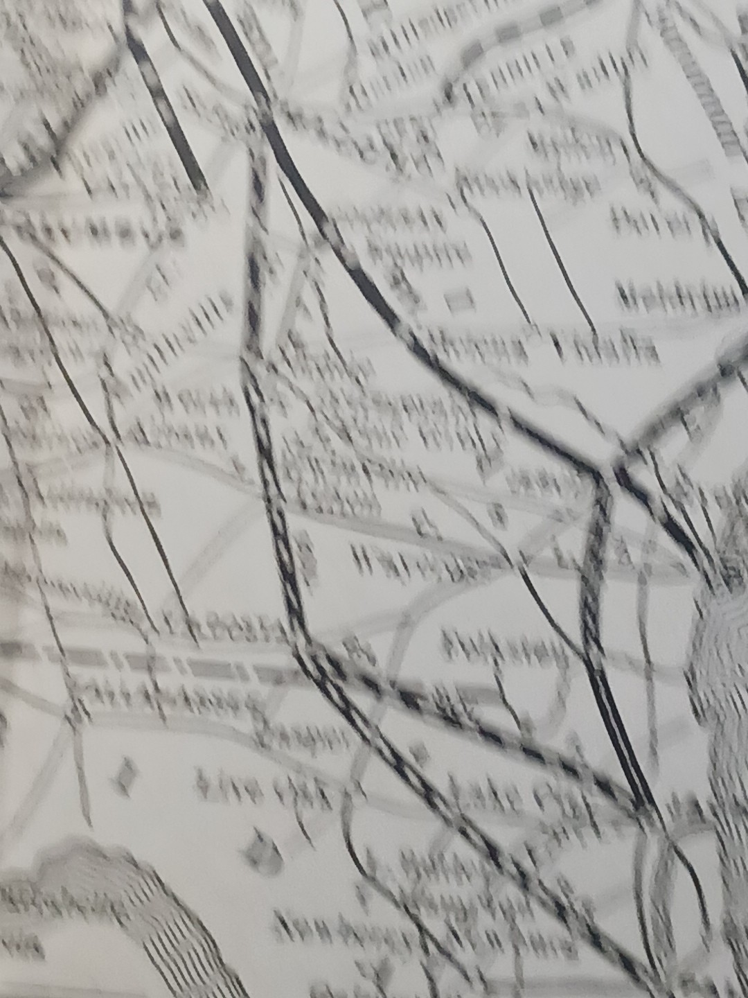 ~1910 railroad Map SOUTHERN RAILWAY and Connections ALL Train routes 9×11″