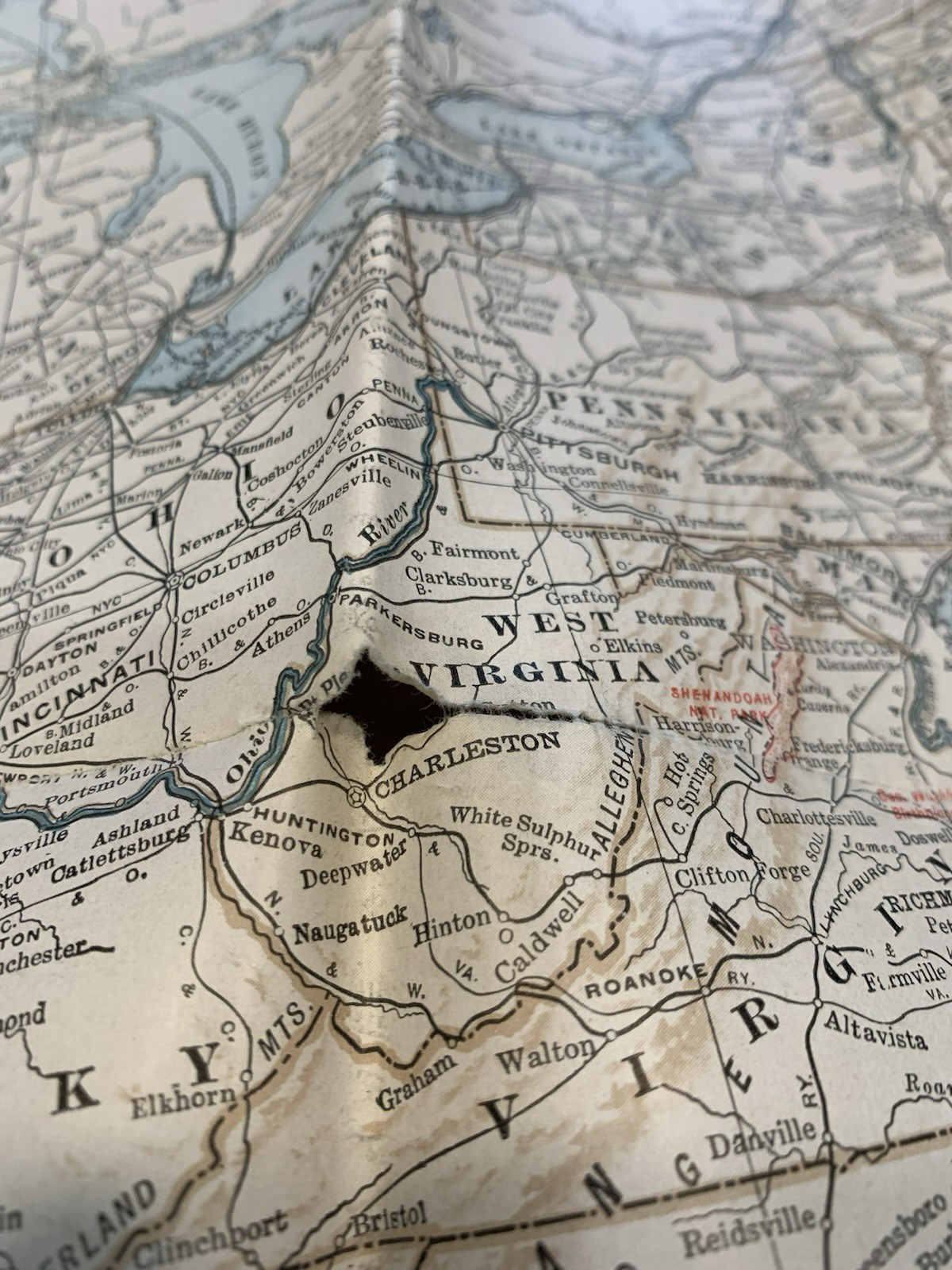 Vintage Map Of The United States Union Pacific Railroad Brochure Pamphlet