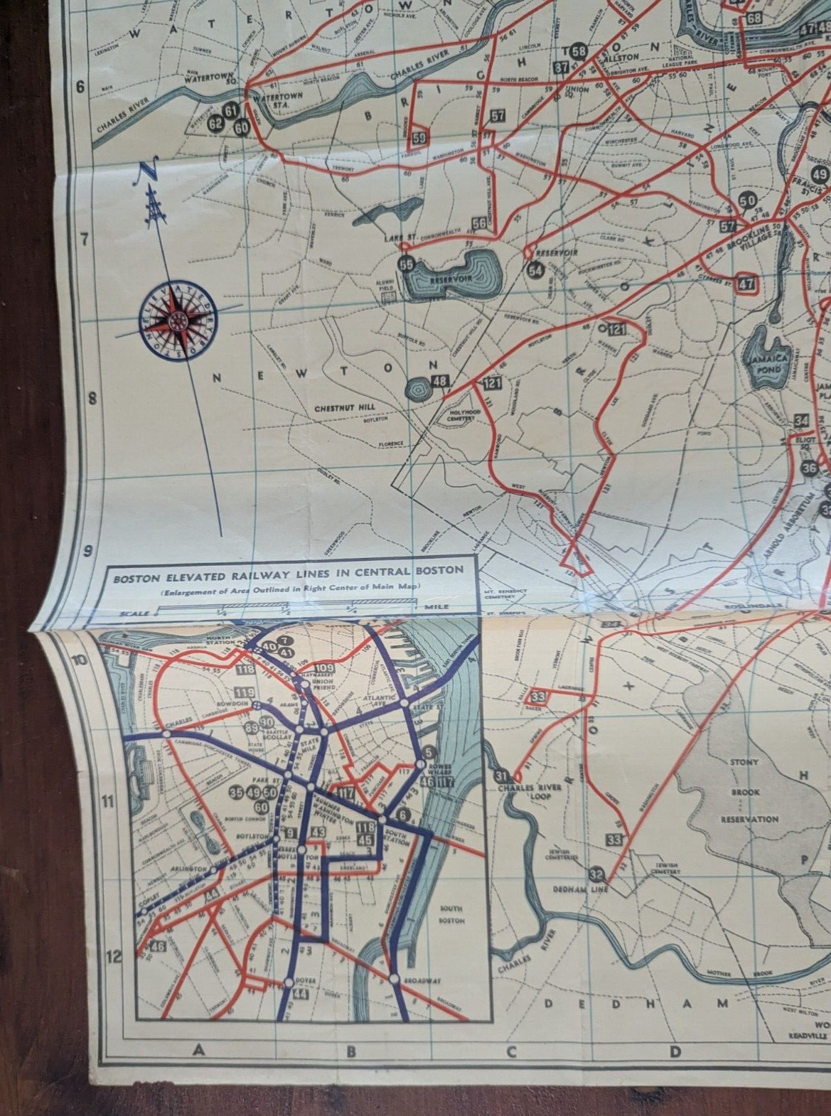 Boston Elevated Railway System Map Booklet 1936