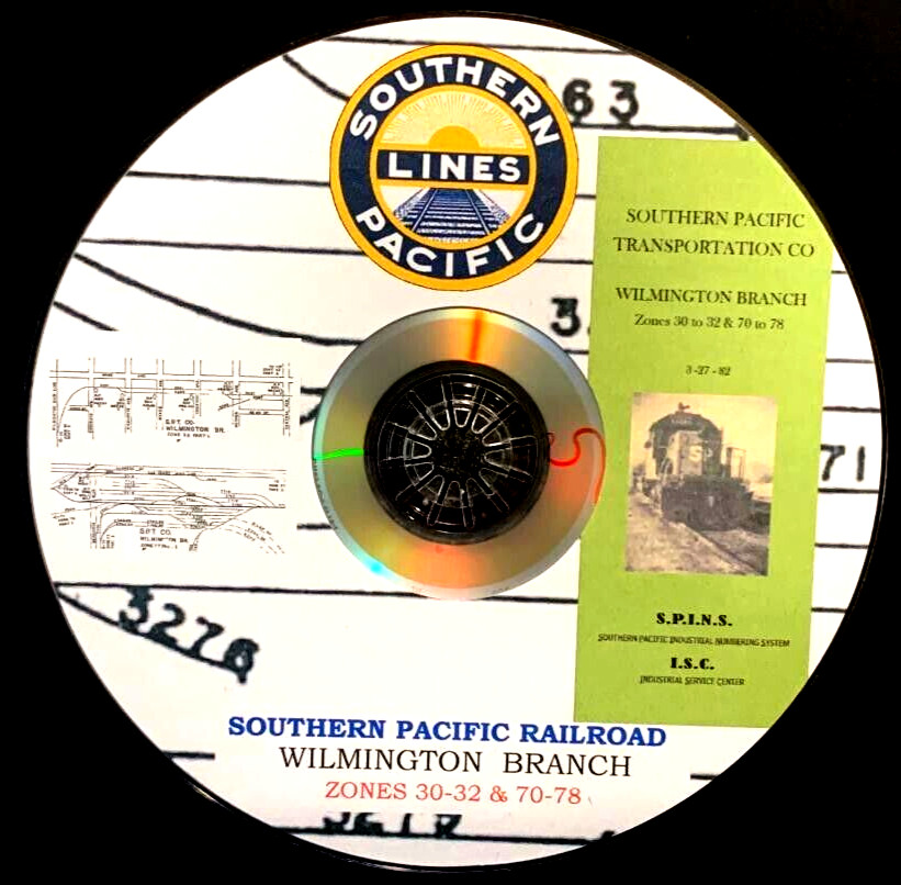 Southern Pacific RR 1982 Wilmington Branch SPINS Z 30-32 70-78 PDF Pages on DVD