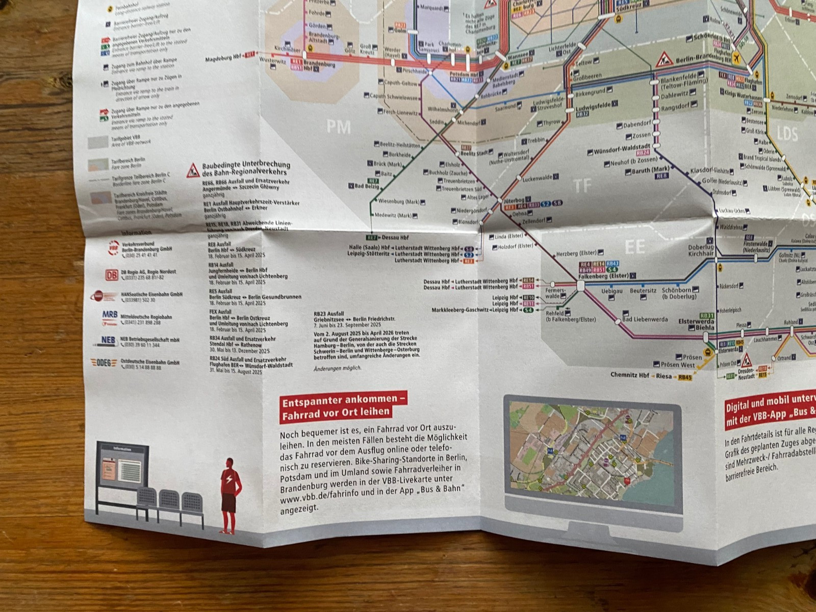 VBB Brandenburg Berlin Liniennetz Regionalverkehr Route Map Regional Trains 2025