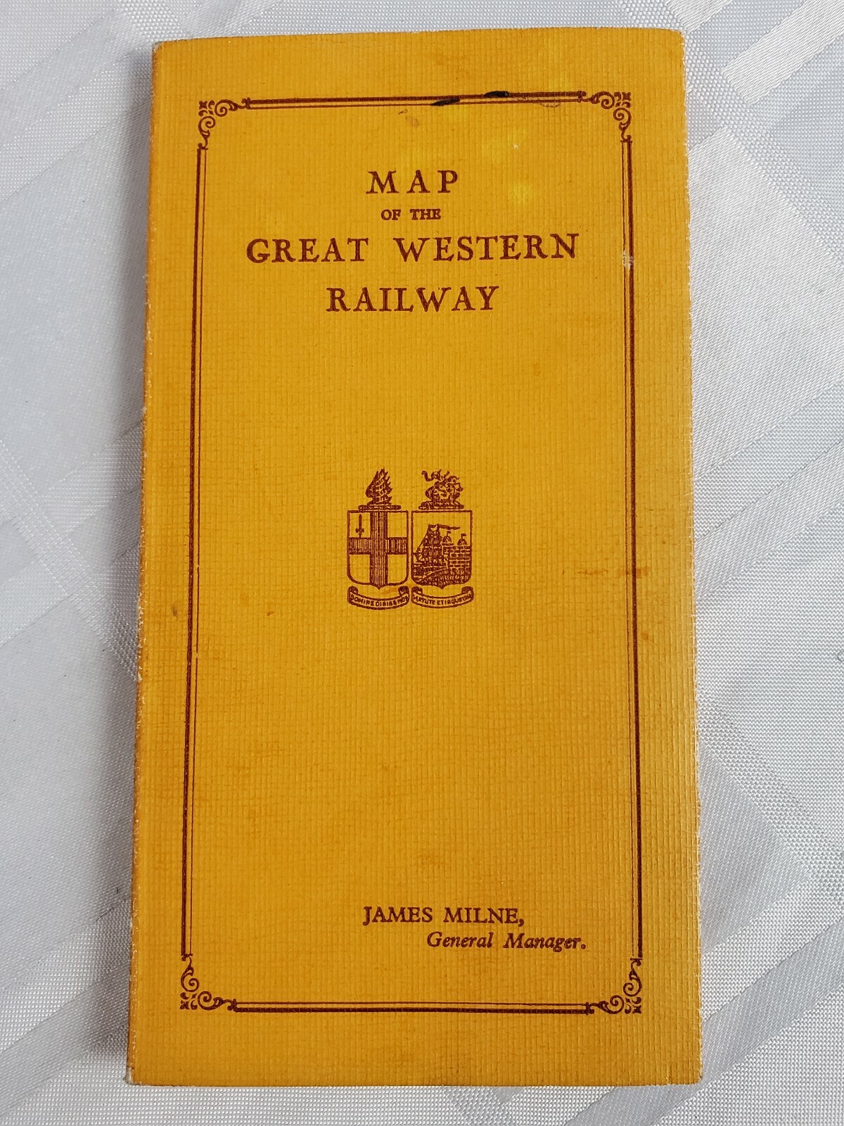 MAP OF THE GREAT WESTERN RAILWAY VINTAGE RAILROAD REFERENCE BOOKLET TRAIN ROUTE