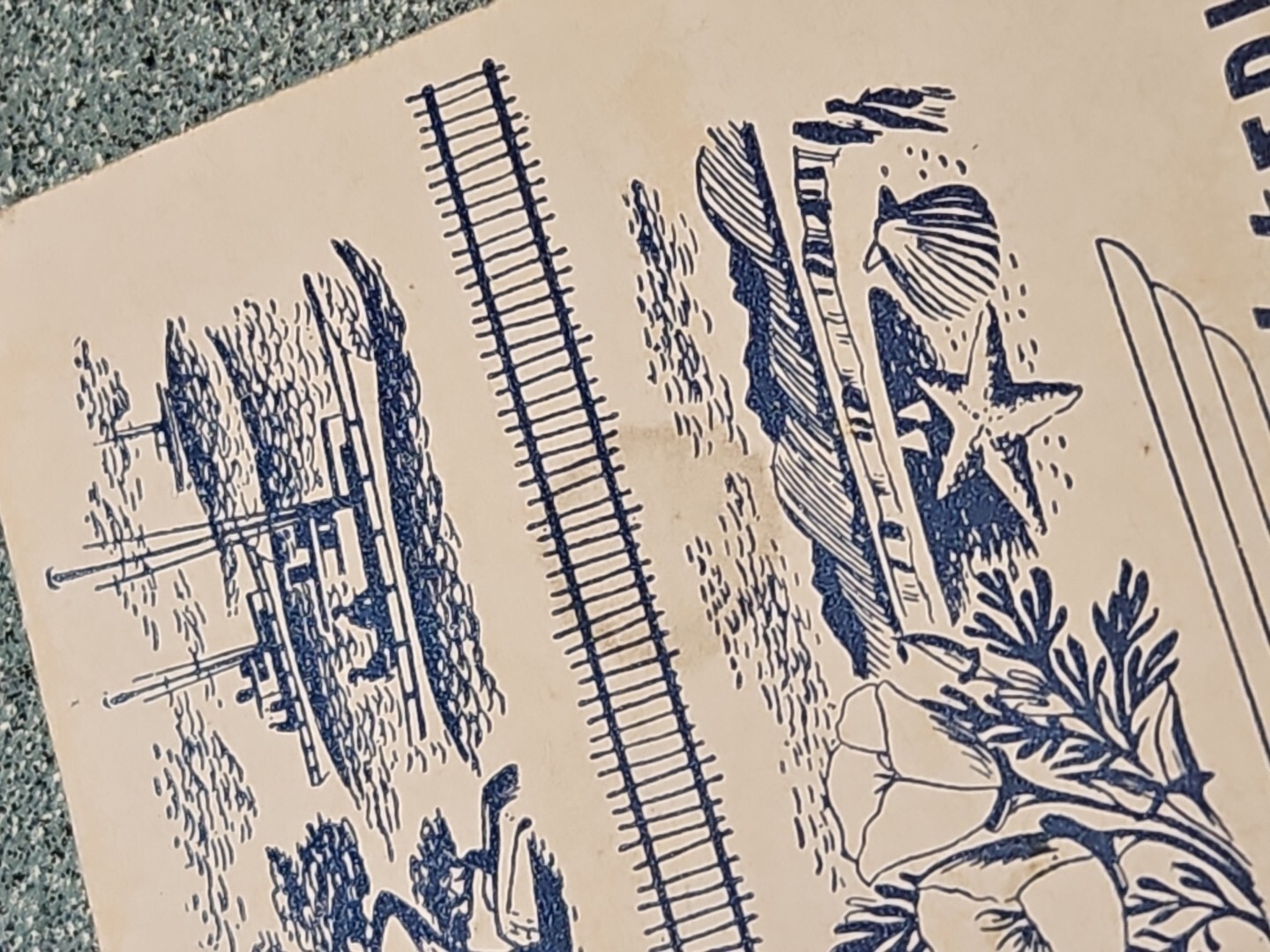 Southern Pacific Railroad Daylight Trip Map