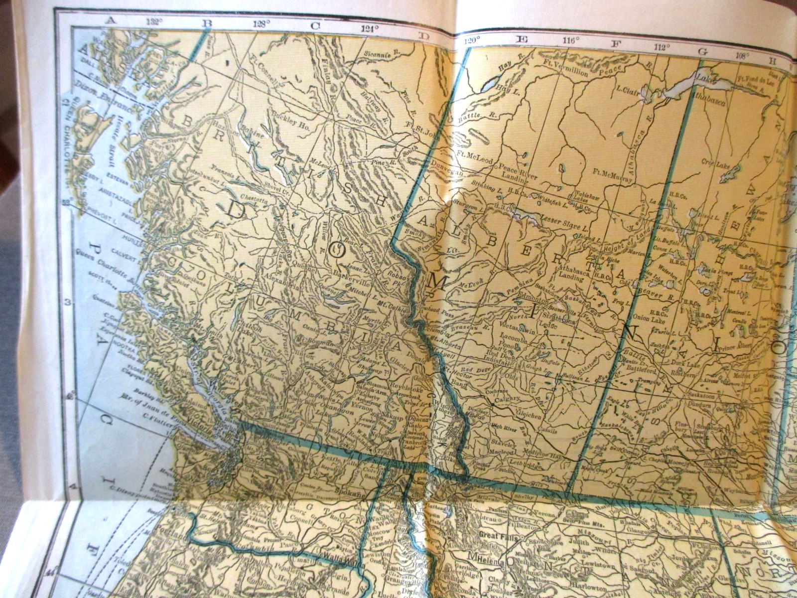 1906-UNITED STATES & CANADA HAMMONDS RAILROAD MAP & 1904 MEXICO HAMMONDS MAP-21″