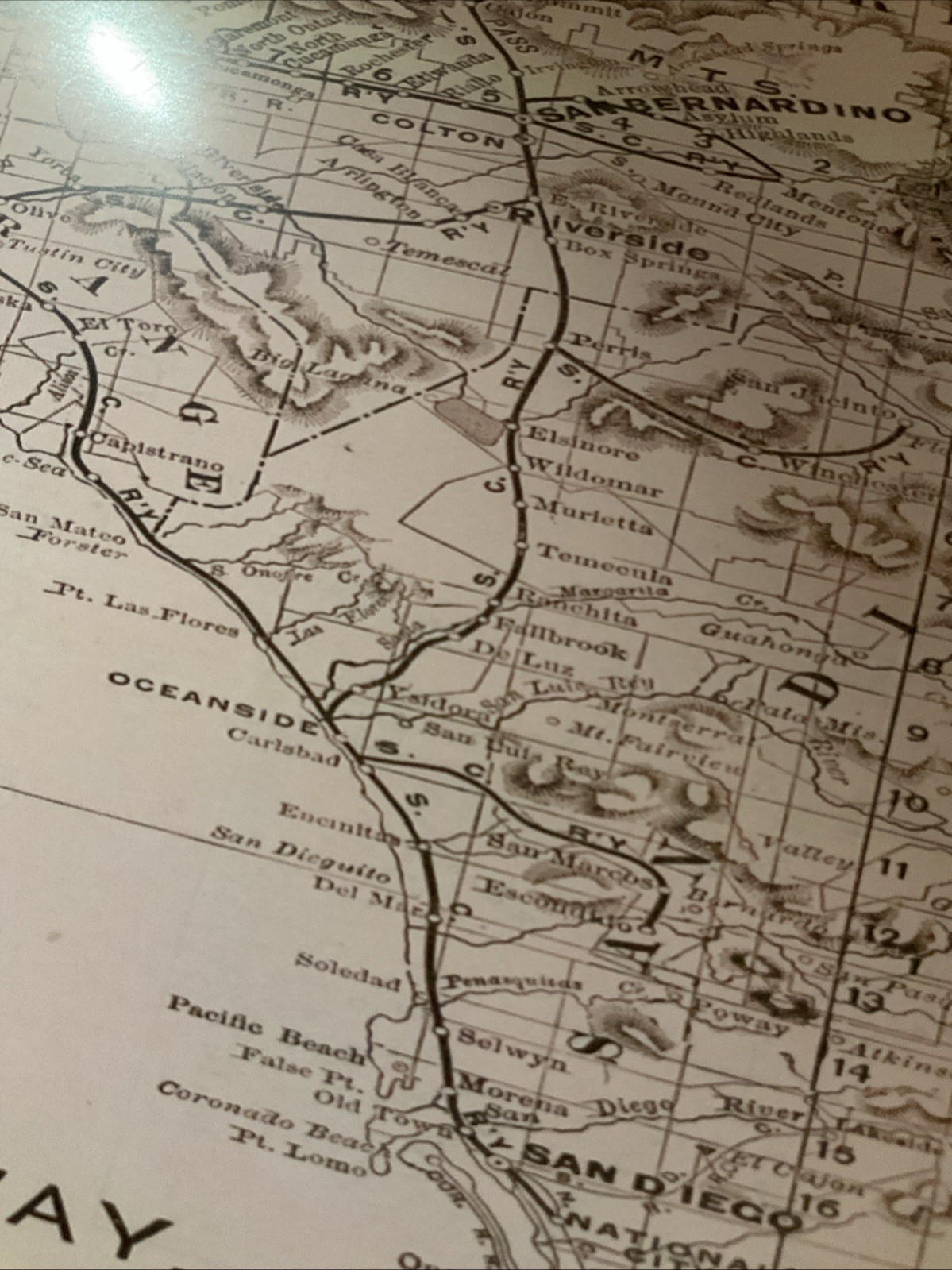 Southern California Railway Route Map