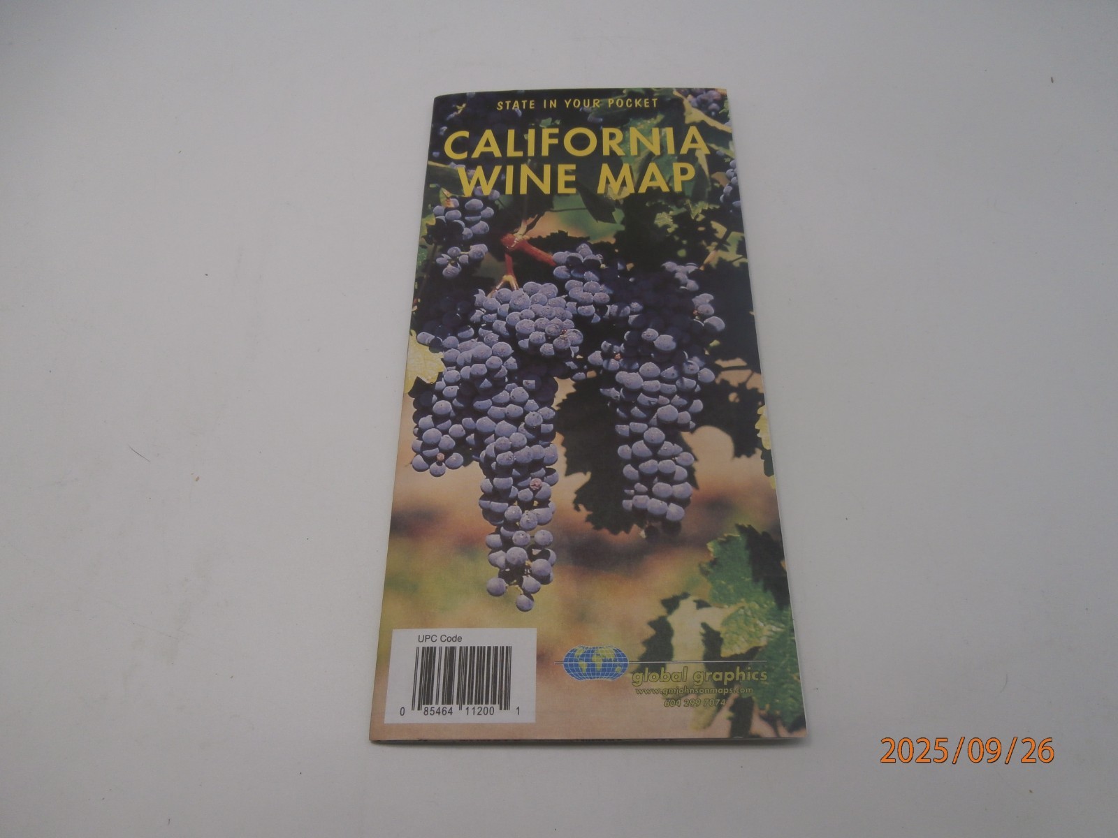 Total State of California Wine Map -All Vineyards. NEW