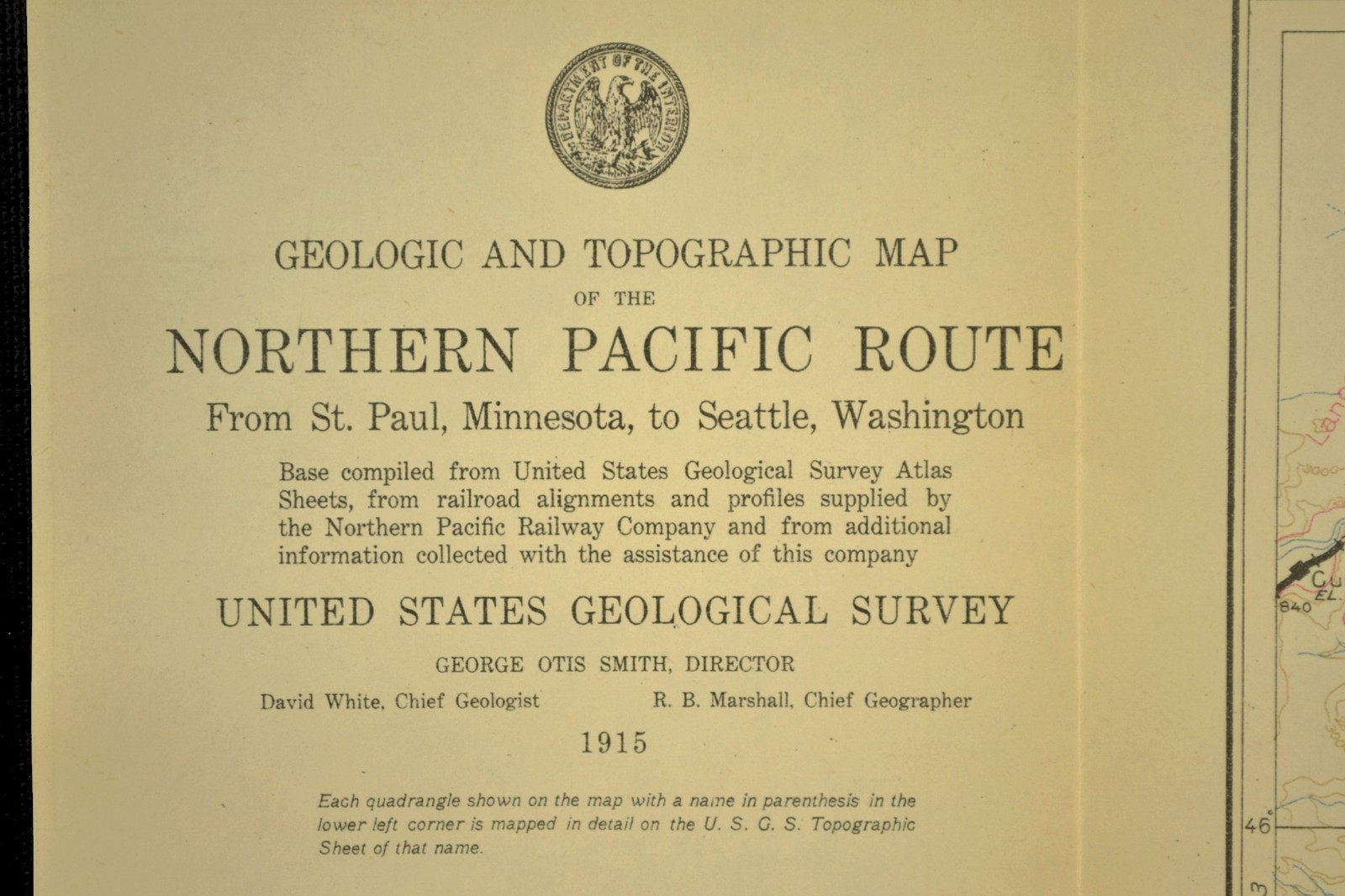 Antique Northern Pacific Railroad Map Crow Agency Montana Custer Battlefield