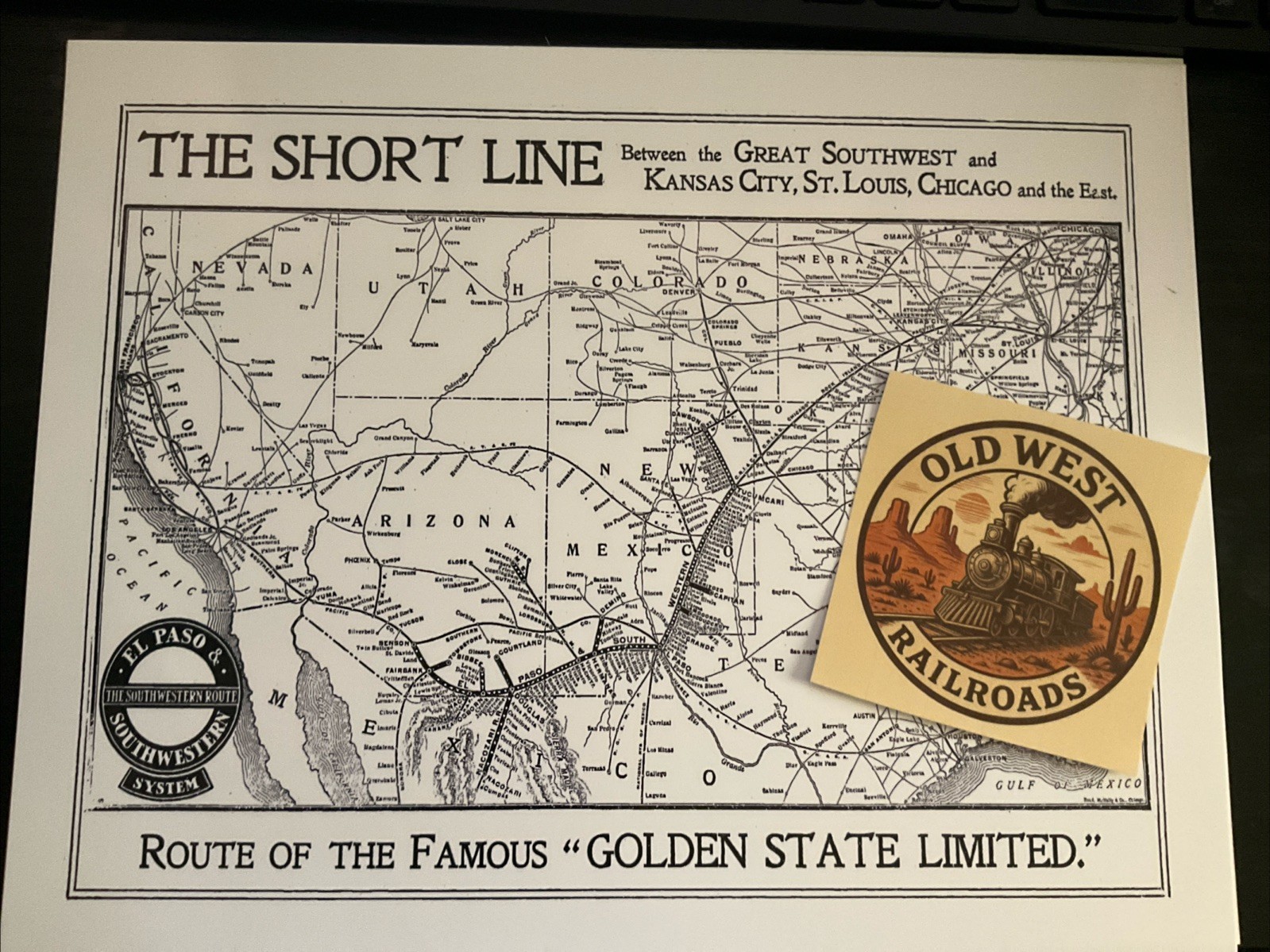 El Paso & Southwestern Railroad Route Map (copy)