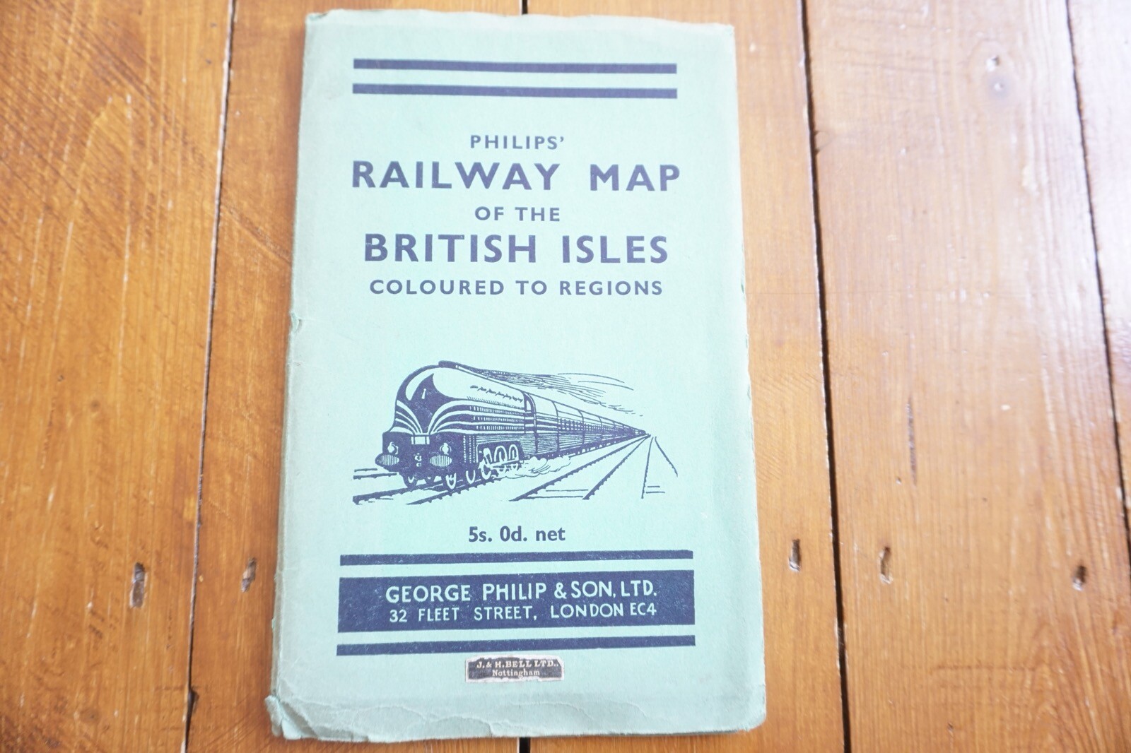 1952 Philips Railway Map of the British Isles