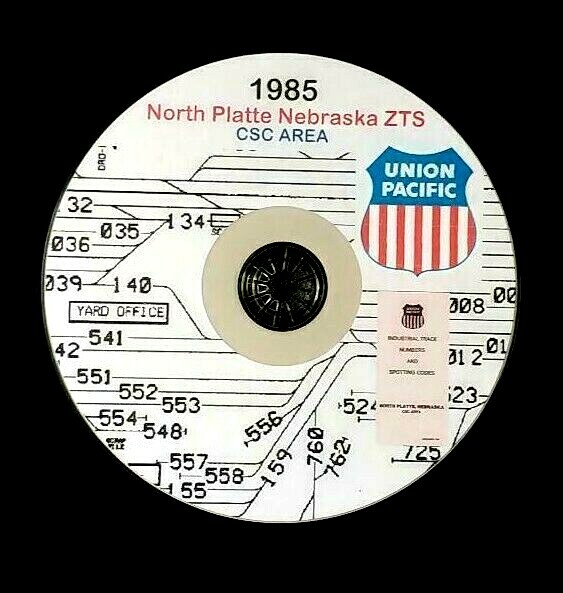 Union Pacific 1985 North Platte Nebraska ZTS PDF pages on DVD