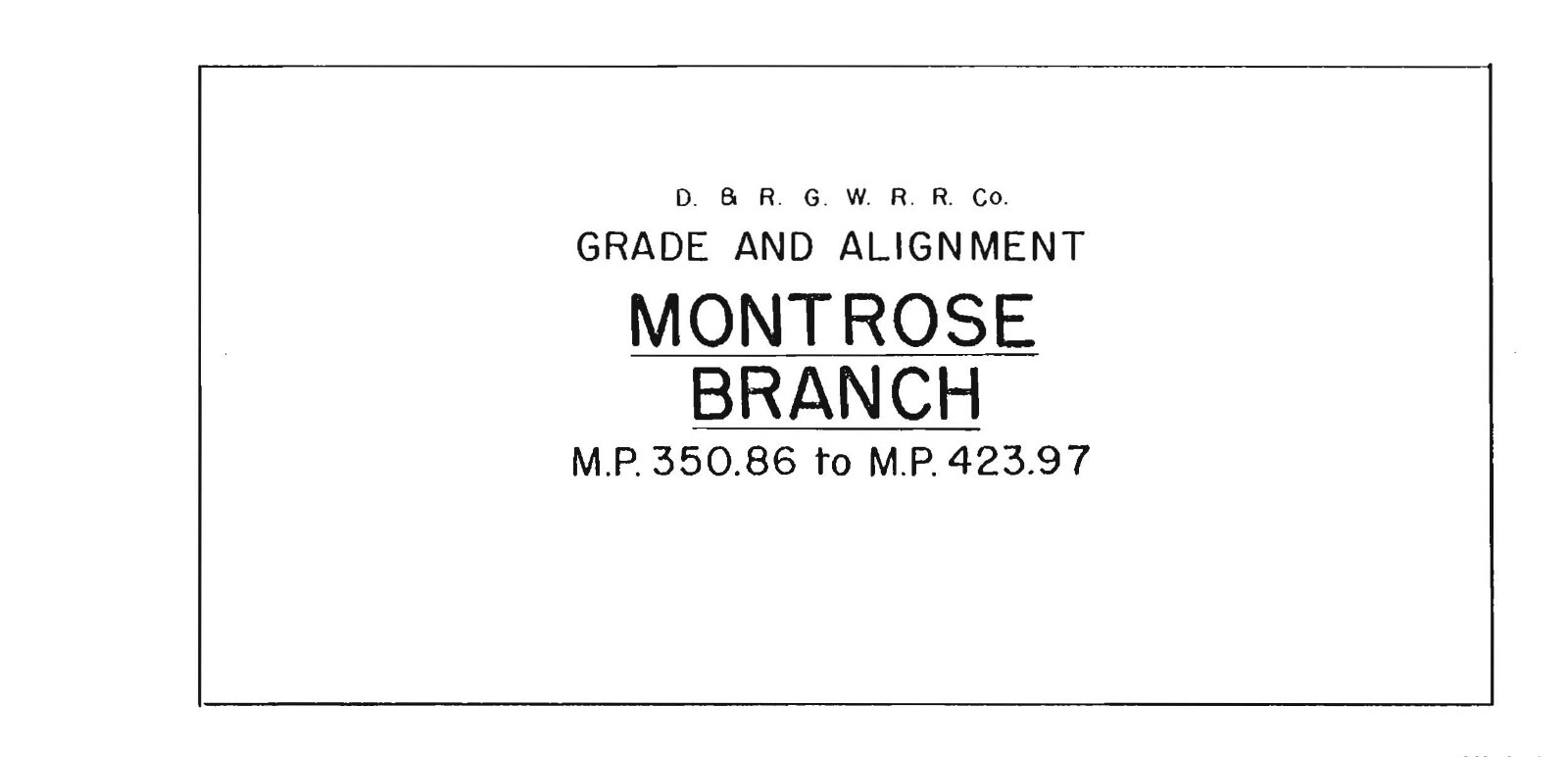Denver & Rio Grande Western Utah Branches Grade & Alignment PDF Pages on DVD
